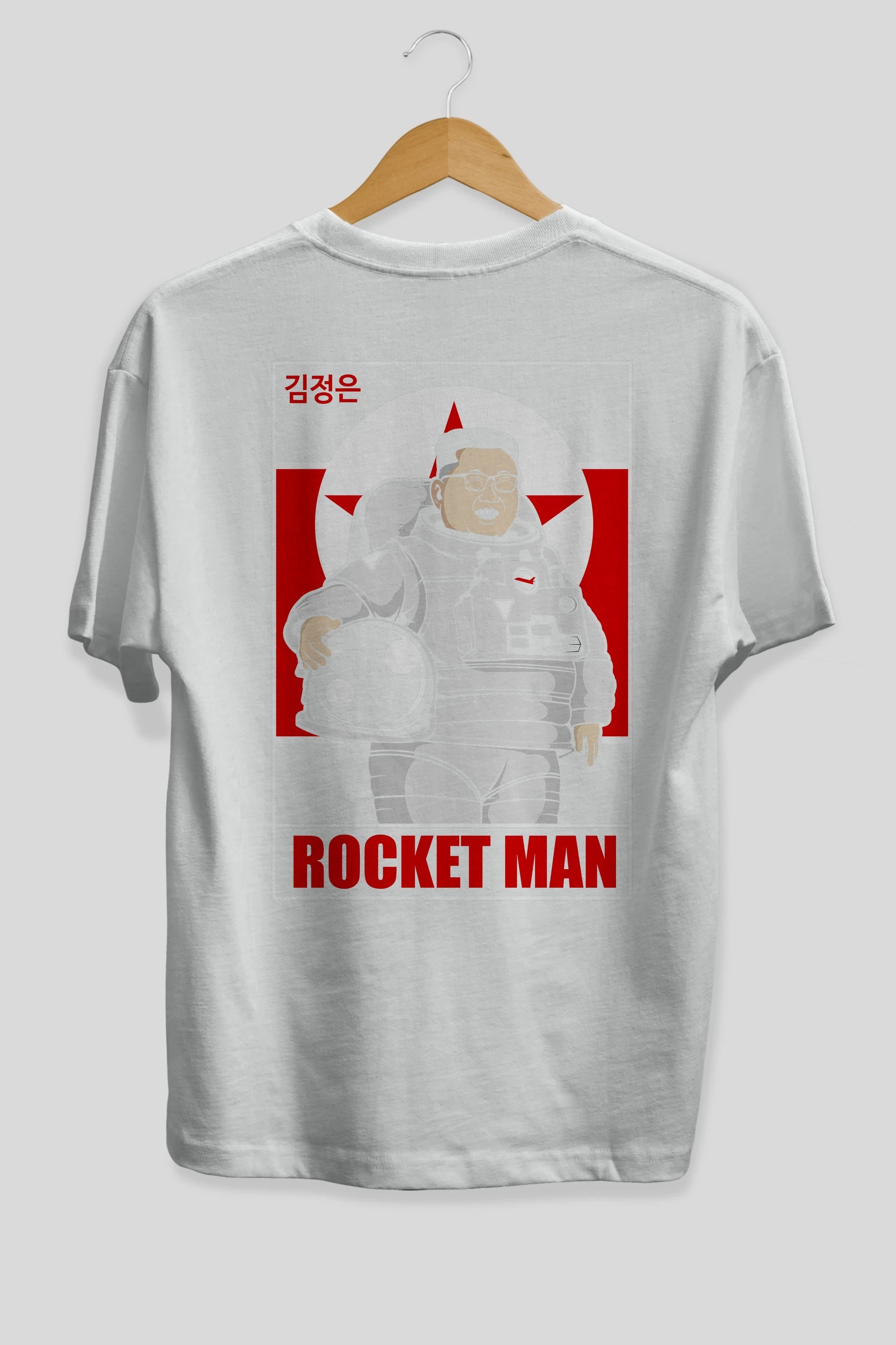 Astronot Kim Arka Baskılı Oversize t-shirt Erkek Kadın Unisex %100 Pamuk tişort