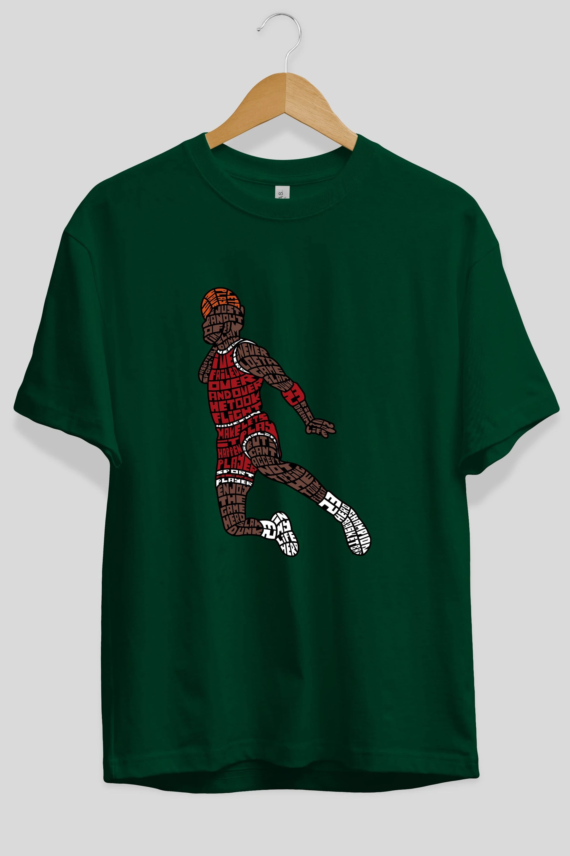 Slamdunk Ön Baskılı Oversize t-shirt %100 pamuk Erkek Kadın Unisex