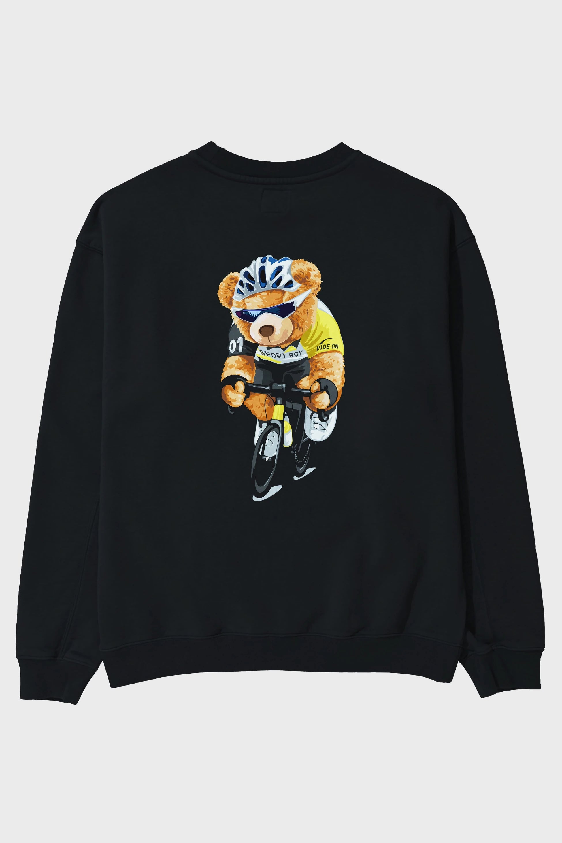 Teddy Bear Sport Boy Arka Baskılı Oversize Sweatshirt Erkek Kadın Unisex