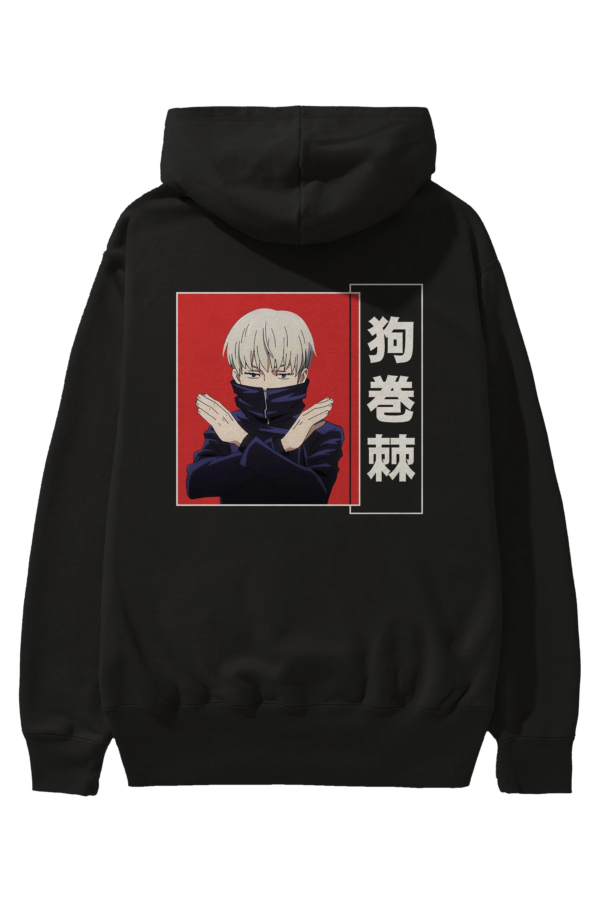 Toge Inumaki Anime Arka Baskılı Hoodie Oversize Kapüşonlu Sweatshirt Erkek Kadın Unisex