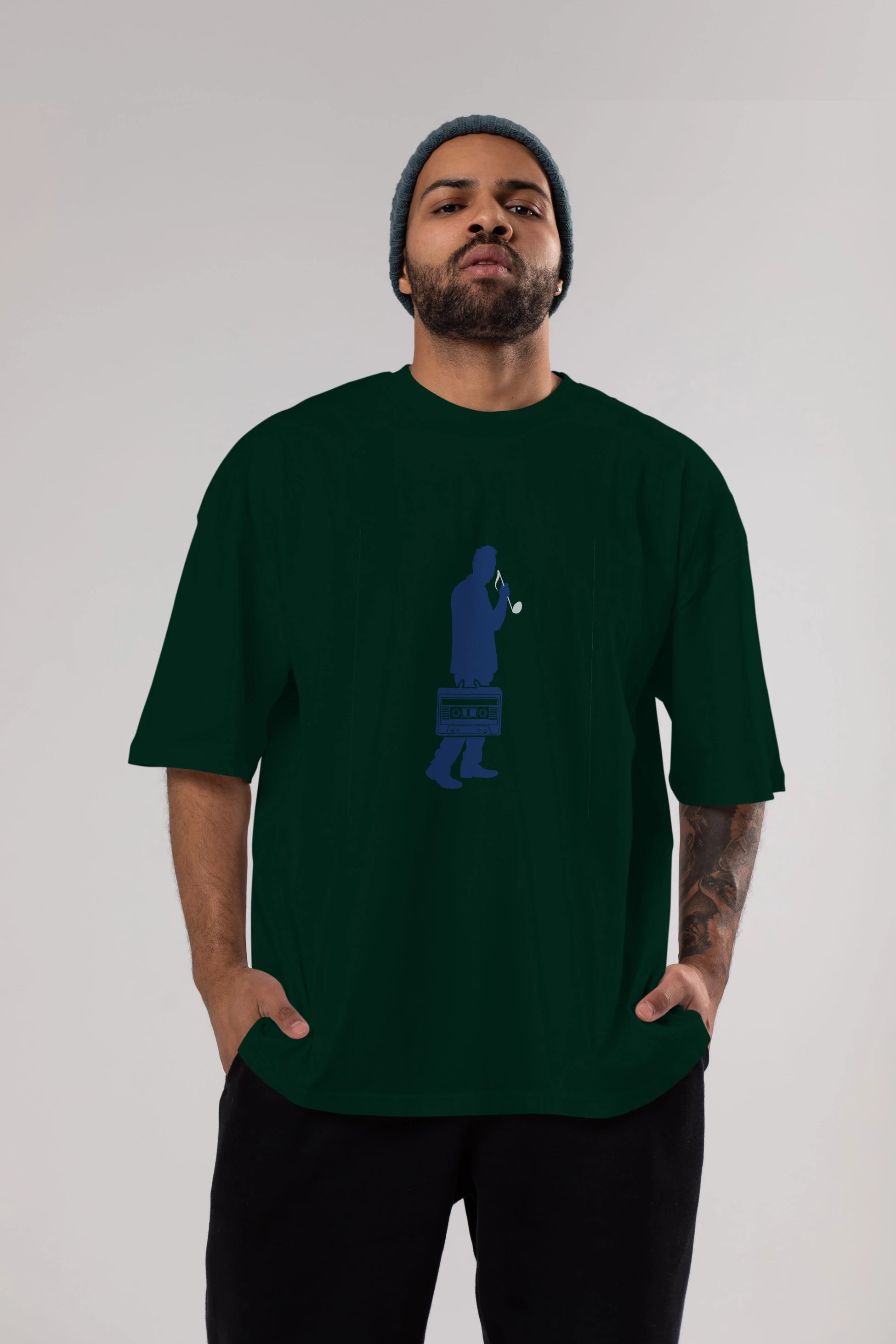 Sound Collector Ön Baskılı Oversize t-shirt %100 pamuk Erkek Kadın Unisex