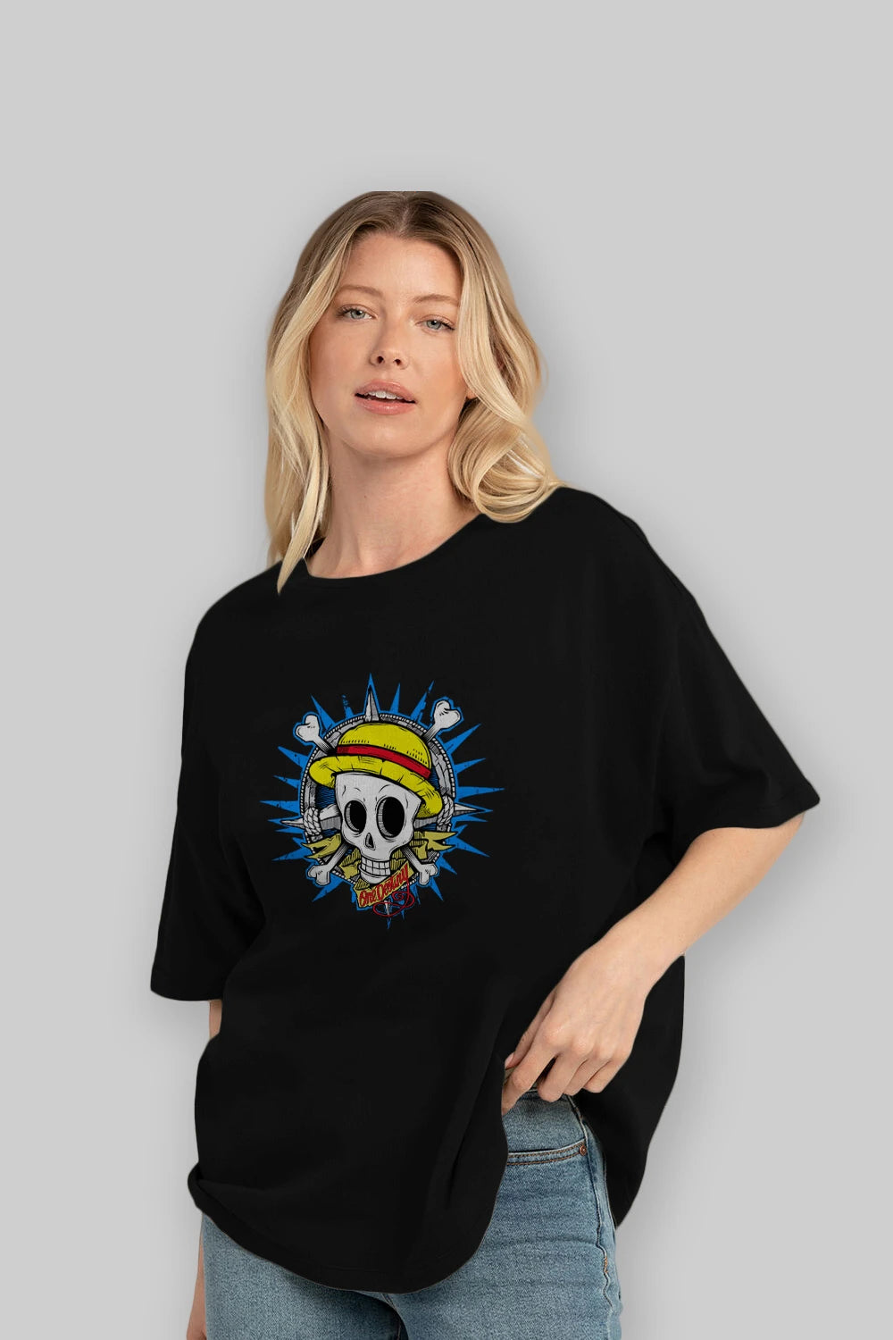 One destiny Anime Ön Baskılı Oversize t-shirt Erkek Kadın Unisex