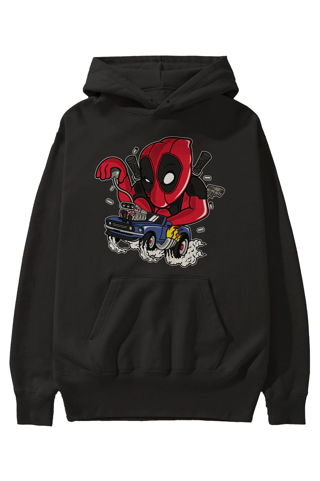 Deadpool (21) Ön Baskılı Hoodie Oversize Kapüşonlu Sweatshirt Erkek Kadın Unisex