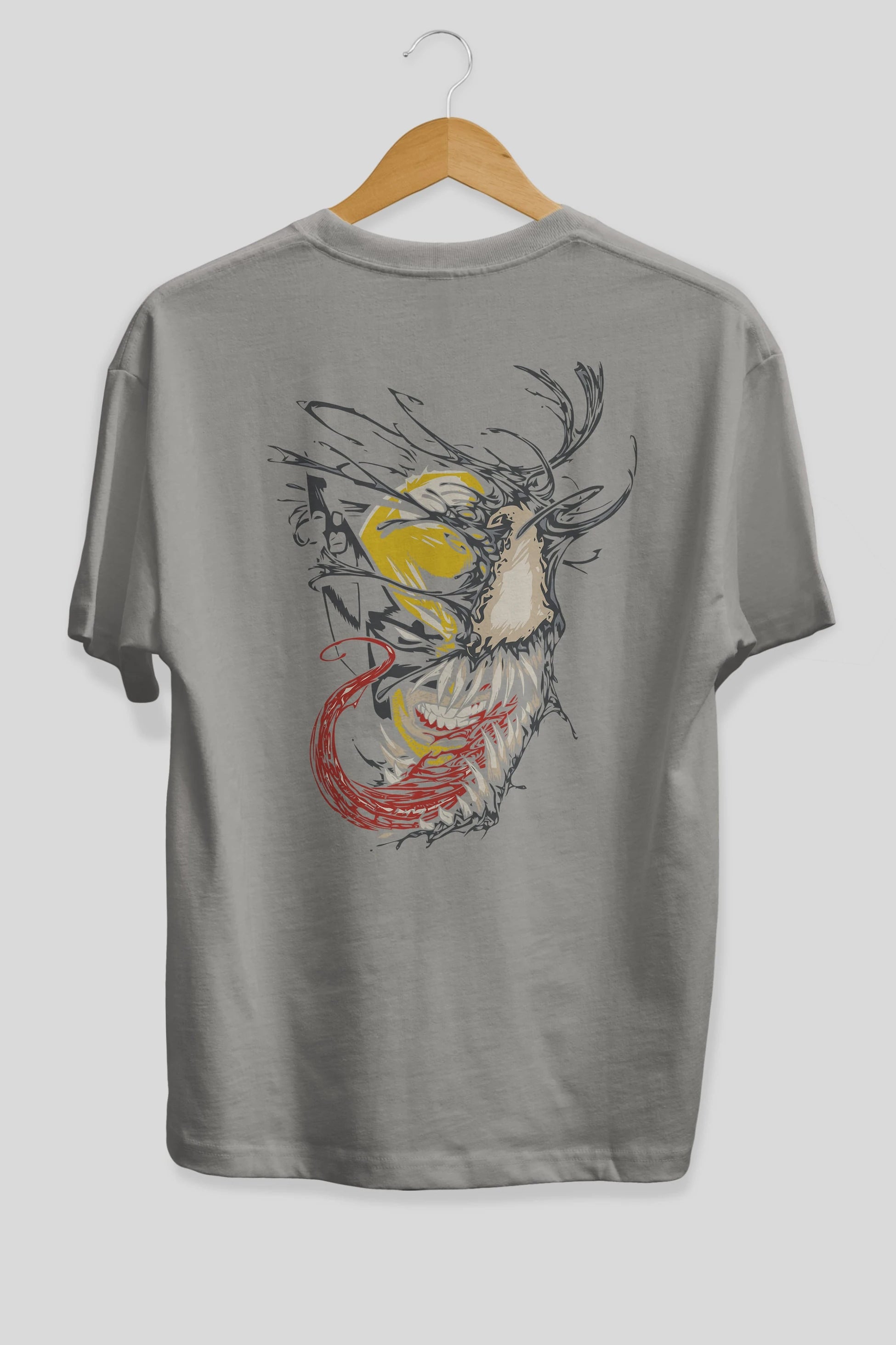 Venom (4) Arka Baskılı Oversize t-shirt Erkek Kadın Unisex %100 Pamuk Bisiklet Yaka tişort