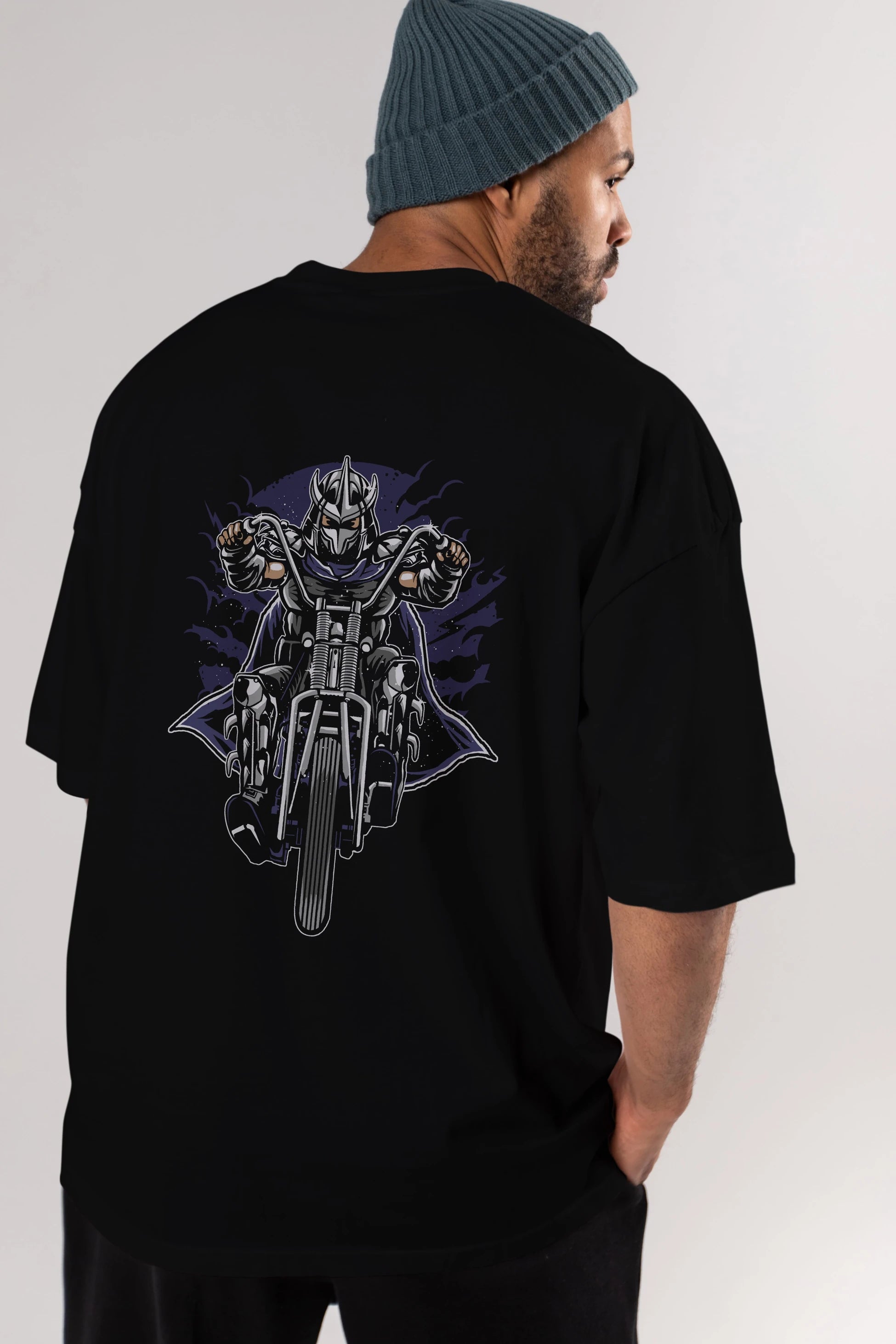 Shred Chopper Arka Baskılı Oversize t-shirt Erkek Kadın Unisex %100 Pamuk