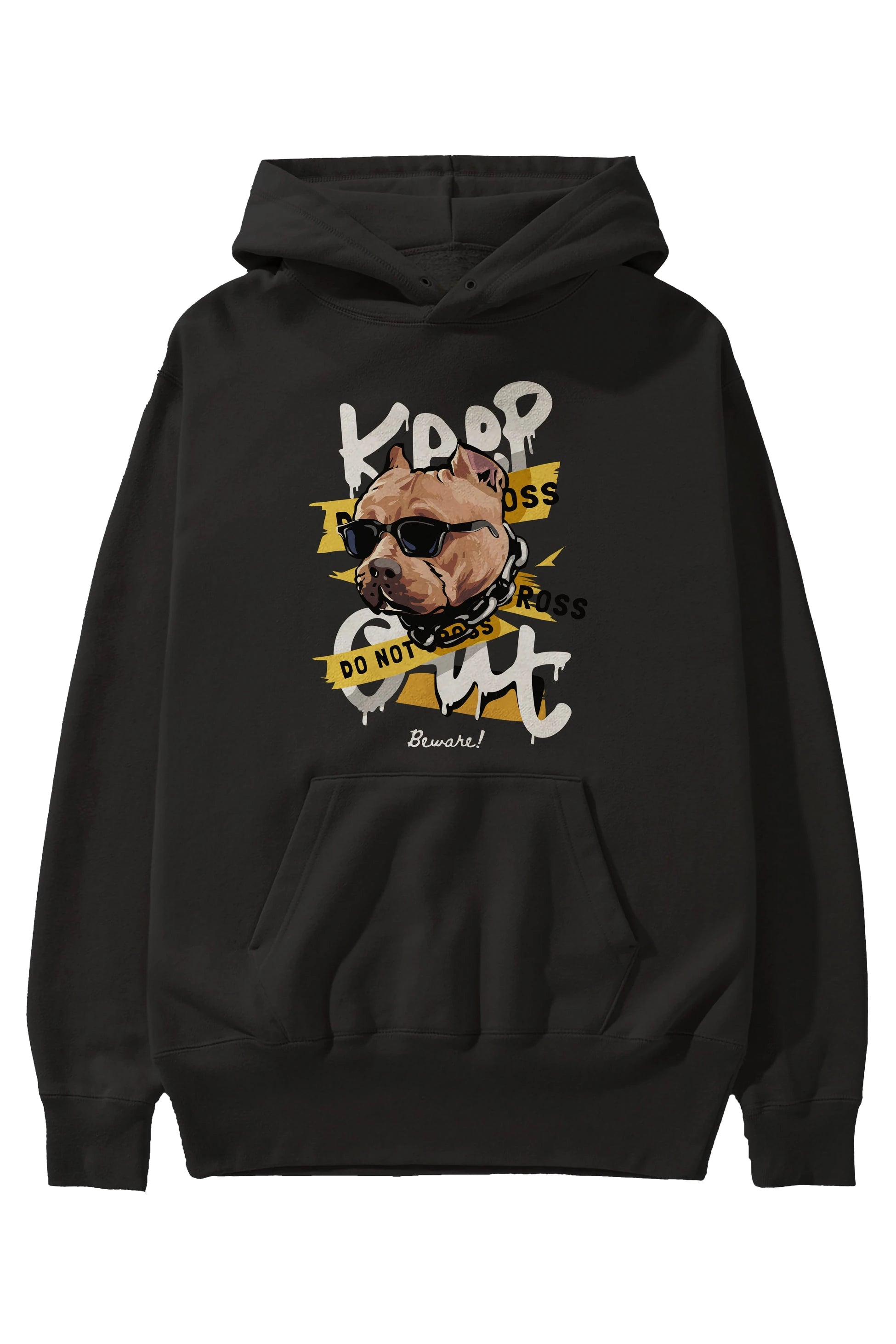 Teddy Bear Keep Ön Baskılı Hoodie Oversize Kapüşonlu Sweatshirt Erkek Kadın Unisex