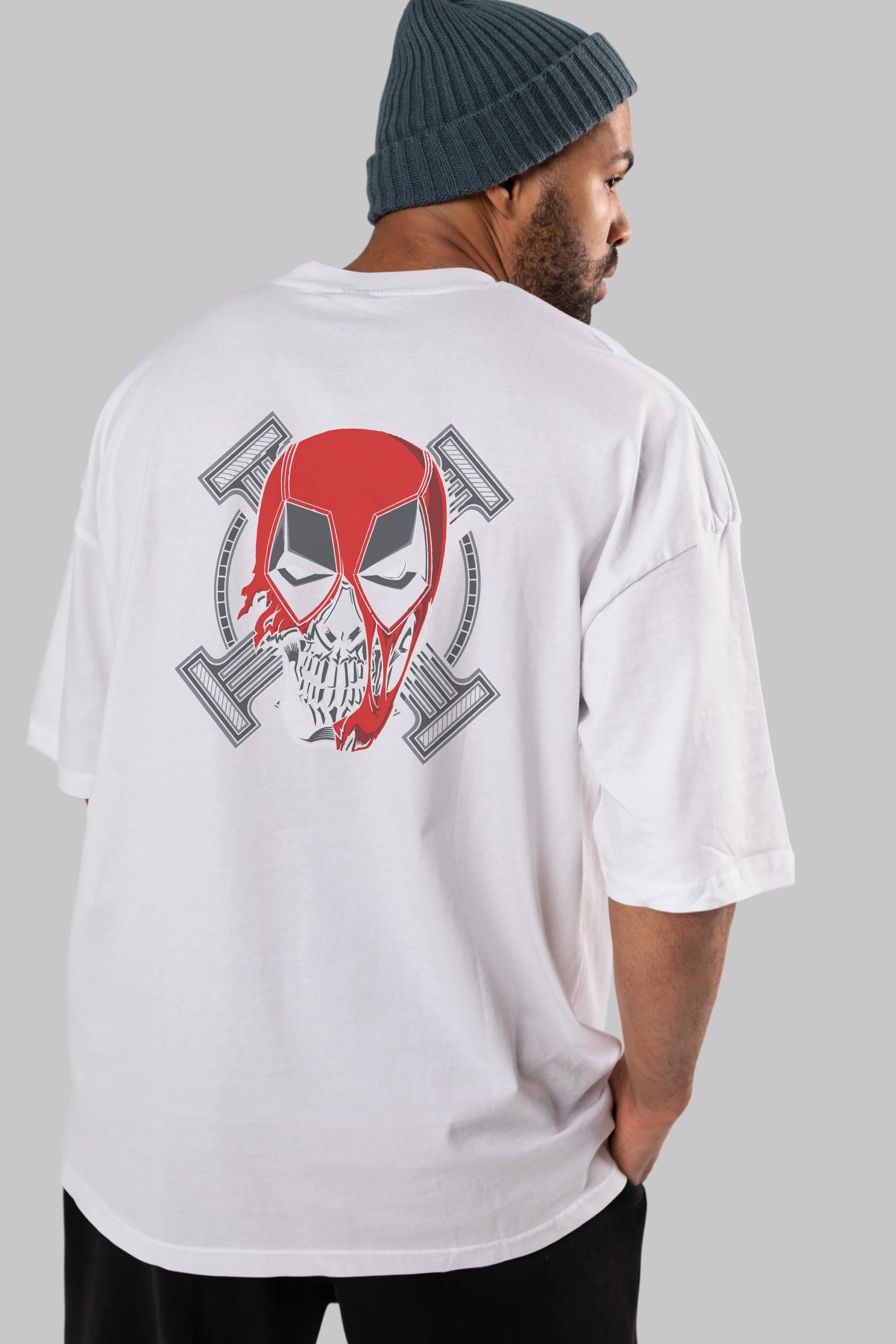 Deadpool (7) Arka Baskılı Oversize t-shirt Erkek Kadın Unisex %100 Pamuk Bisiklet Yaka tişort