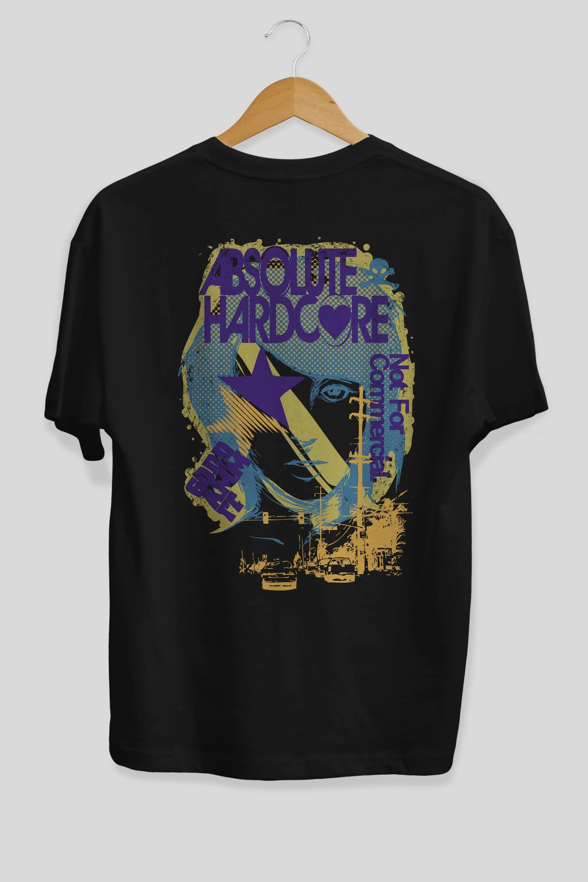 Absolute Hardcore Arka Baskılı Oversize t-shirt Erkek Kadın Unisex