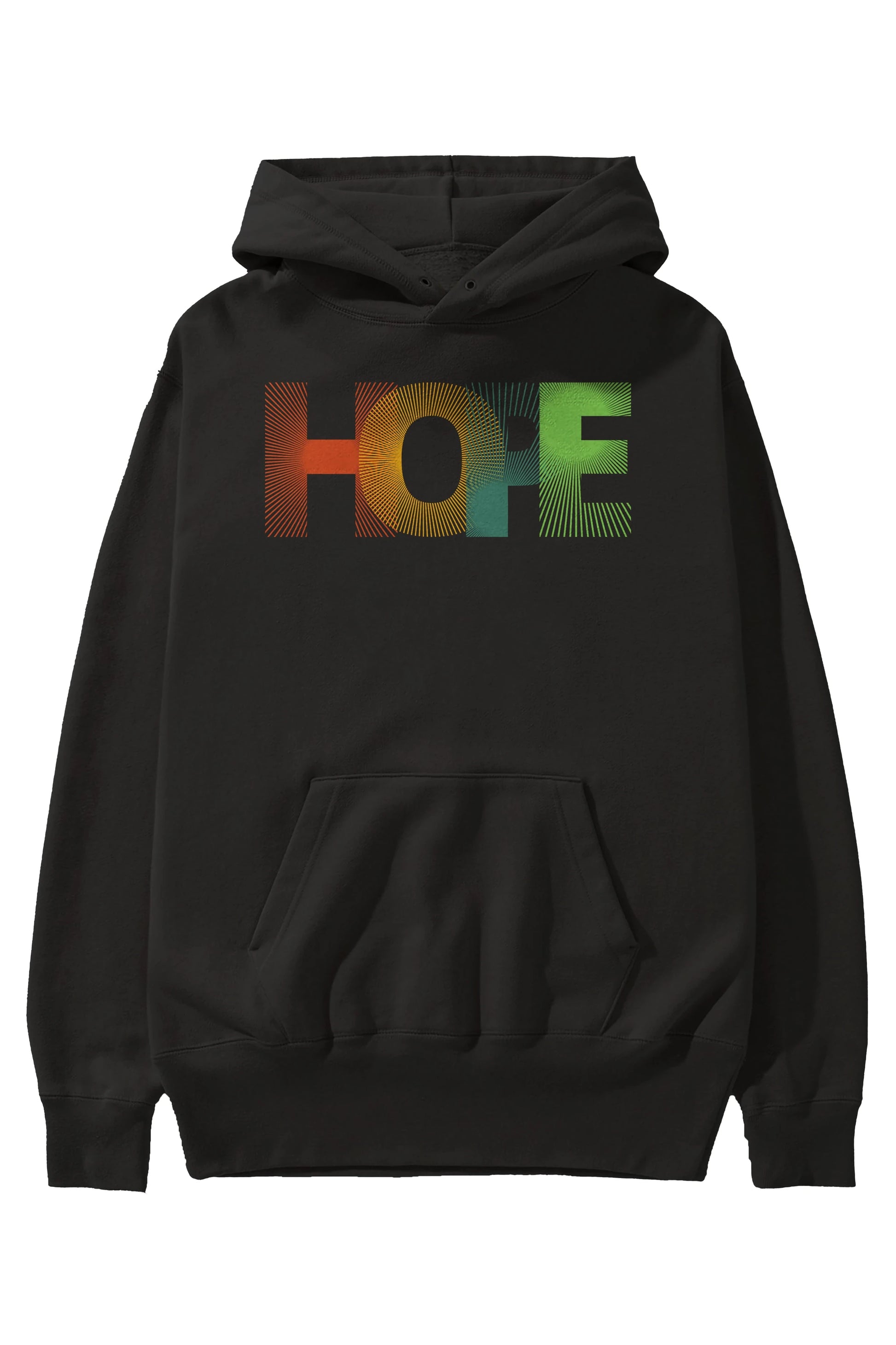 Hope Ön Baskılı Oversize Hoodie Kapüşonlu Sweatshirt Erkek Kadın Unisex