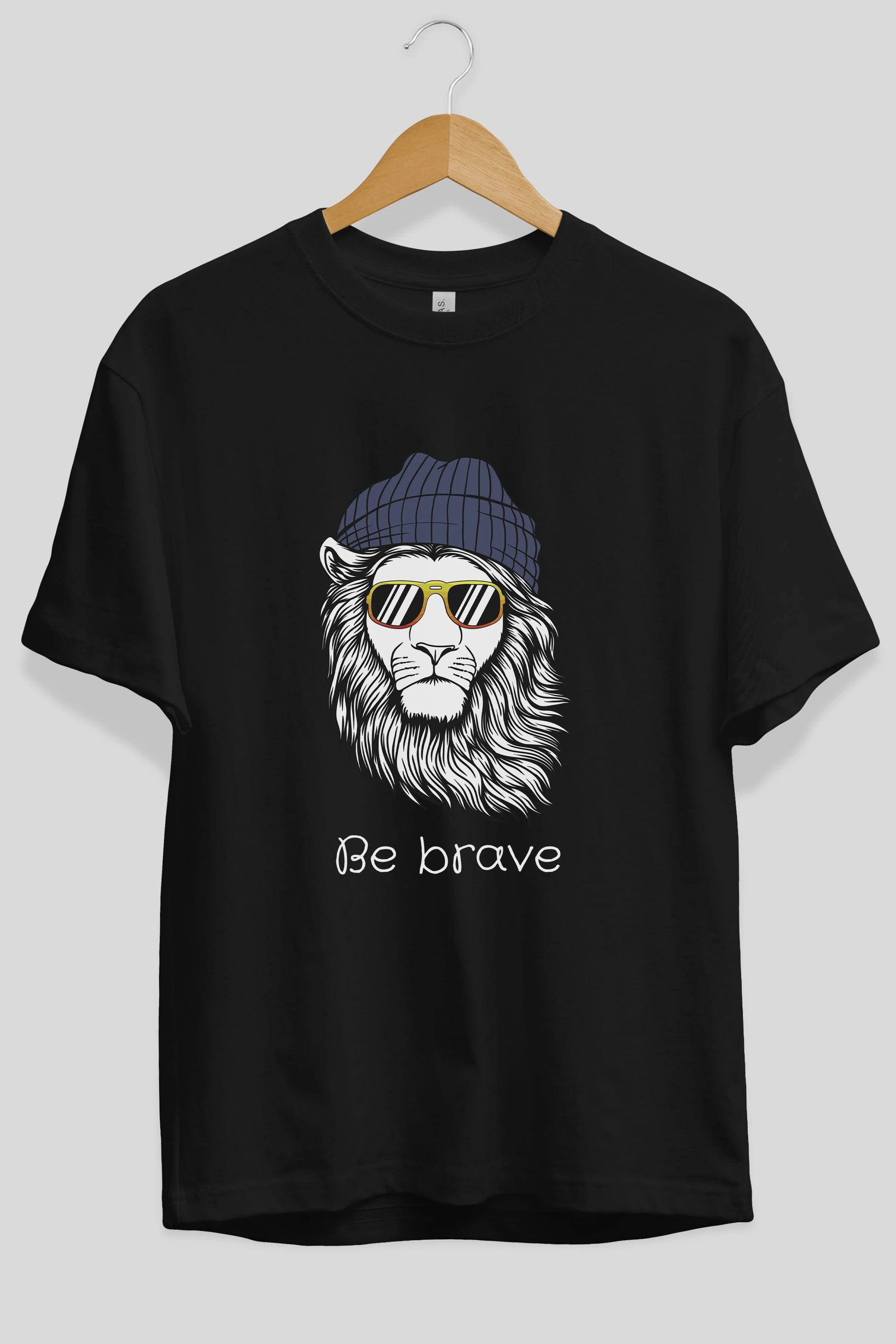 Be Brave Ön Baskılı Oversize t-shirt Erkek Kadın Unisex