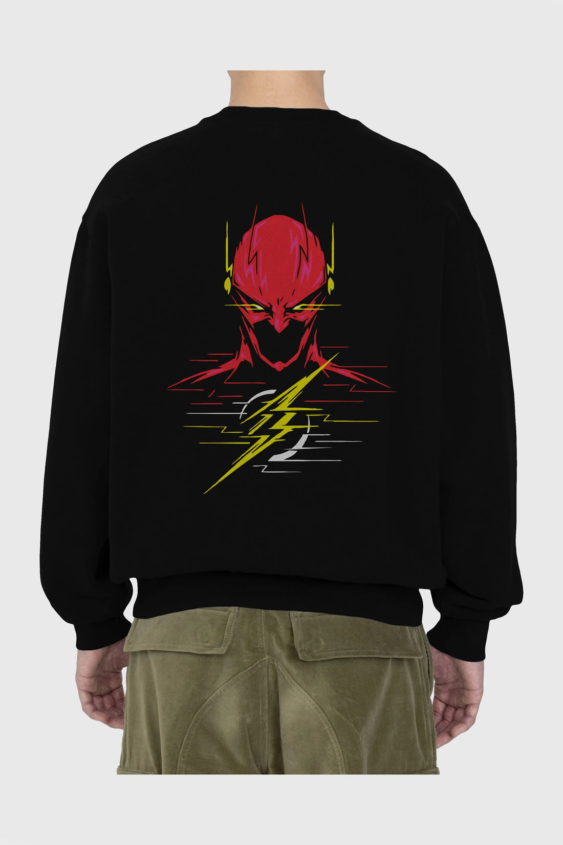 Flash Avengers (2) Arka Baskılı Oversize Sweatshirt Erkek Kadın Unisex
