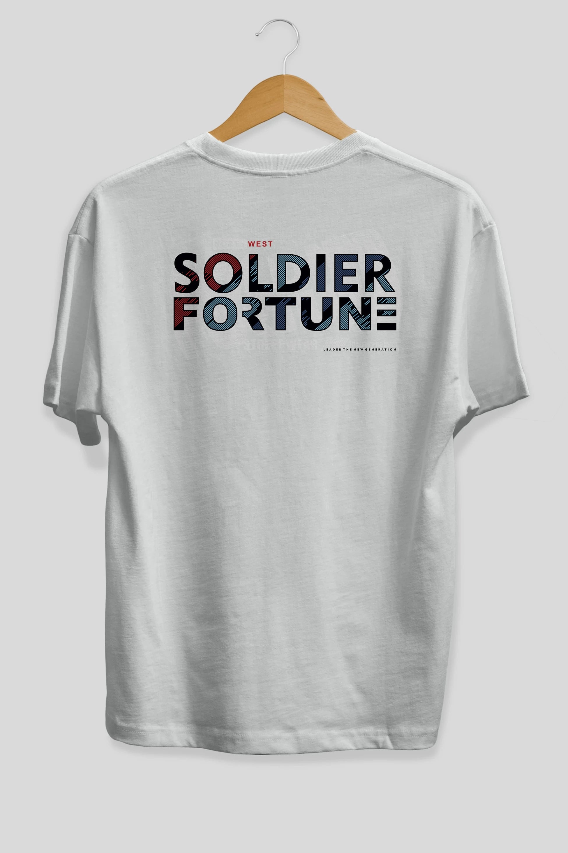 Soldier Fortune Arka Baskılı Oversize t-shirt Erkek Kadın Unisex