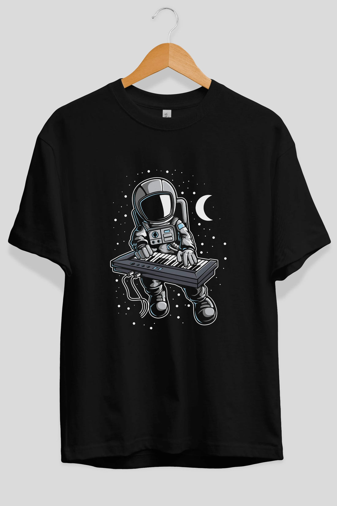 Astronaut Keyboard (2) Ön Baskılı Oversize t-shirt Erkek Kadın Unisex