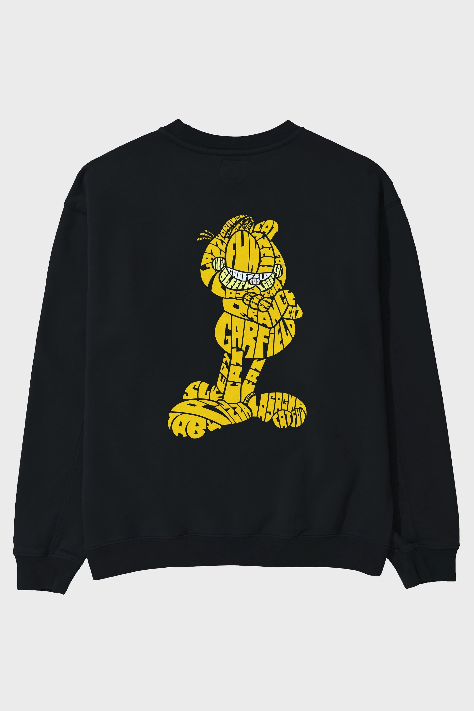 Garfield Arka Baskılı Oversize Sweatshirt Erkek Kadın Unisex