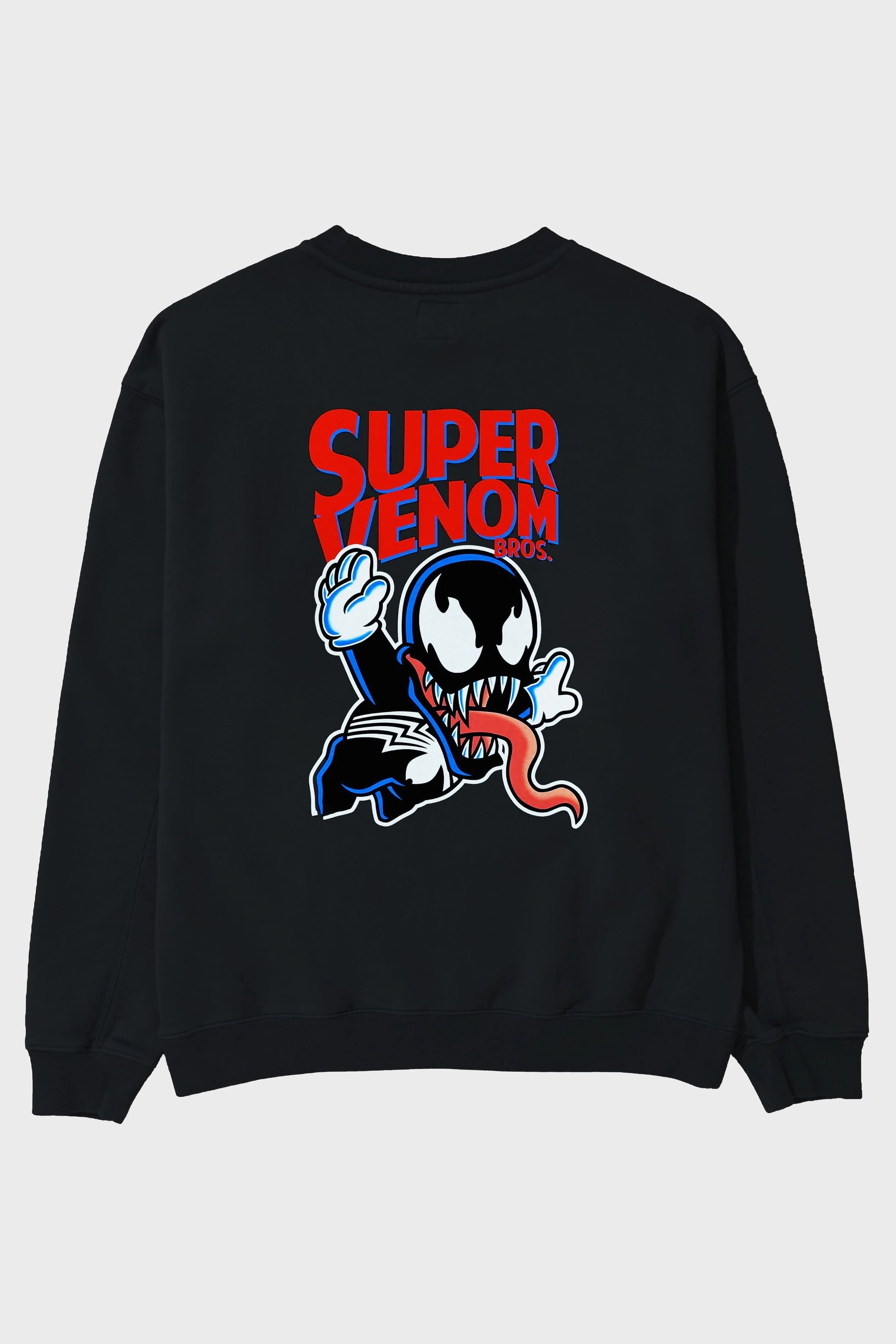 Super Venom Arka Baskılı Oversize Sweatshirt Erkek Kadın Unisex