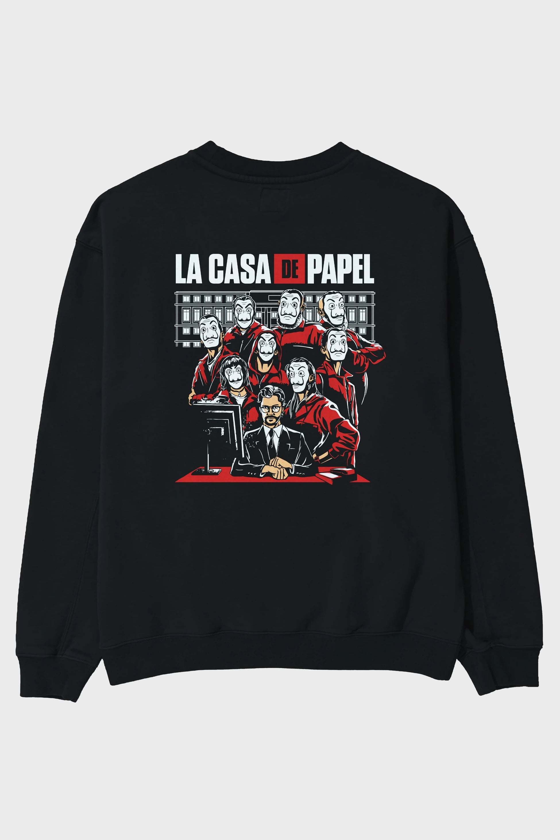 La Casa De Papel (5) Arka Baskılı Oversize Sweatshirt Erkek Kadın Unisex
