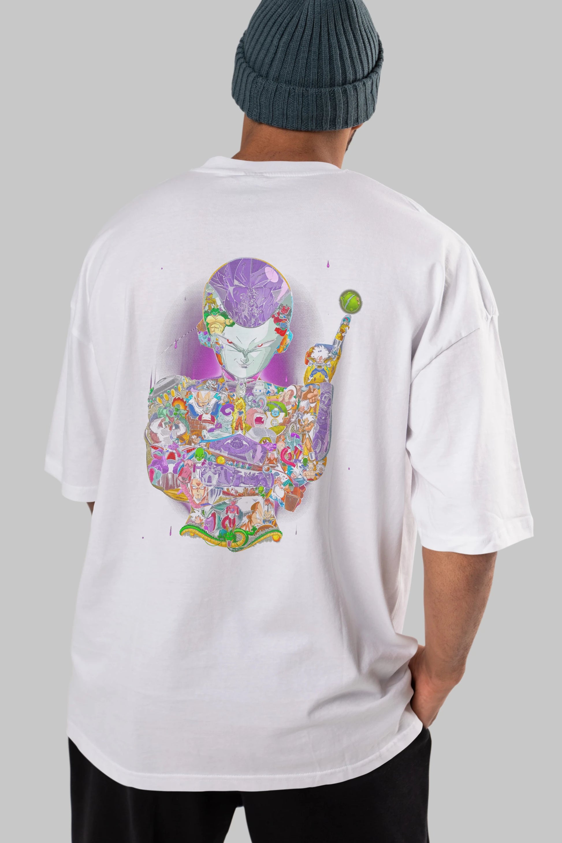 DRAGON BALL ART (4) Anime Arka Baskılı Oversize t-shirt Erkek Kadın Unisex
