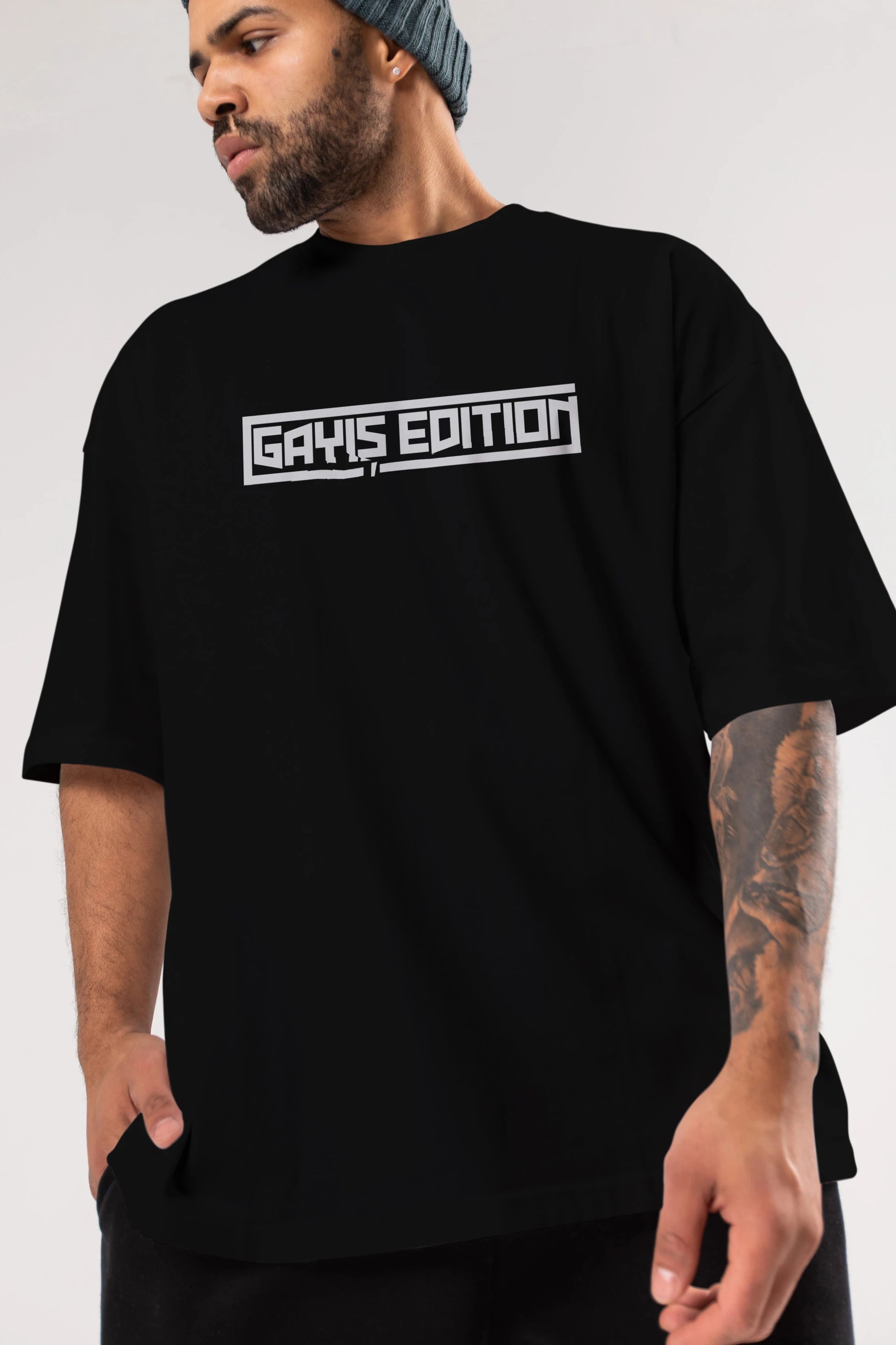 Gayış Edution Ön Baskılı Oversize t-shirt %100 pamuk Erkek Kadın Unisex