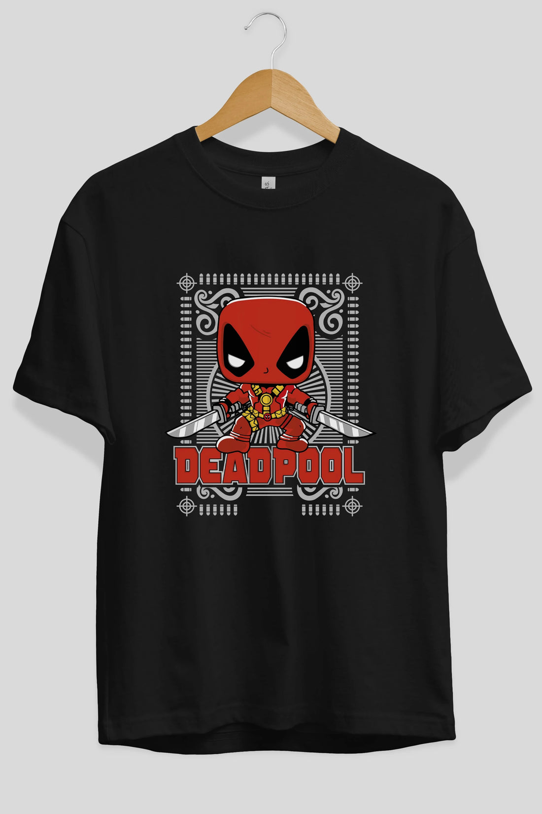 Deadpool (17) Ön Baskılı Oversize t-shirt Erkek Kadın Unisex %100 Pamuk Bisiklet Yaka tişort