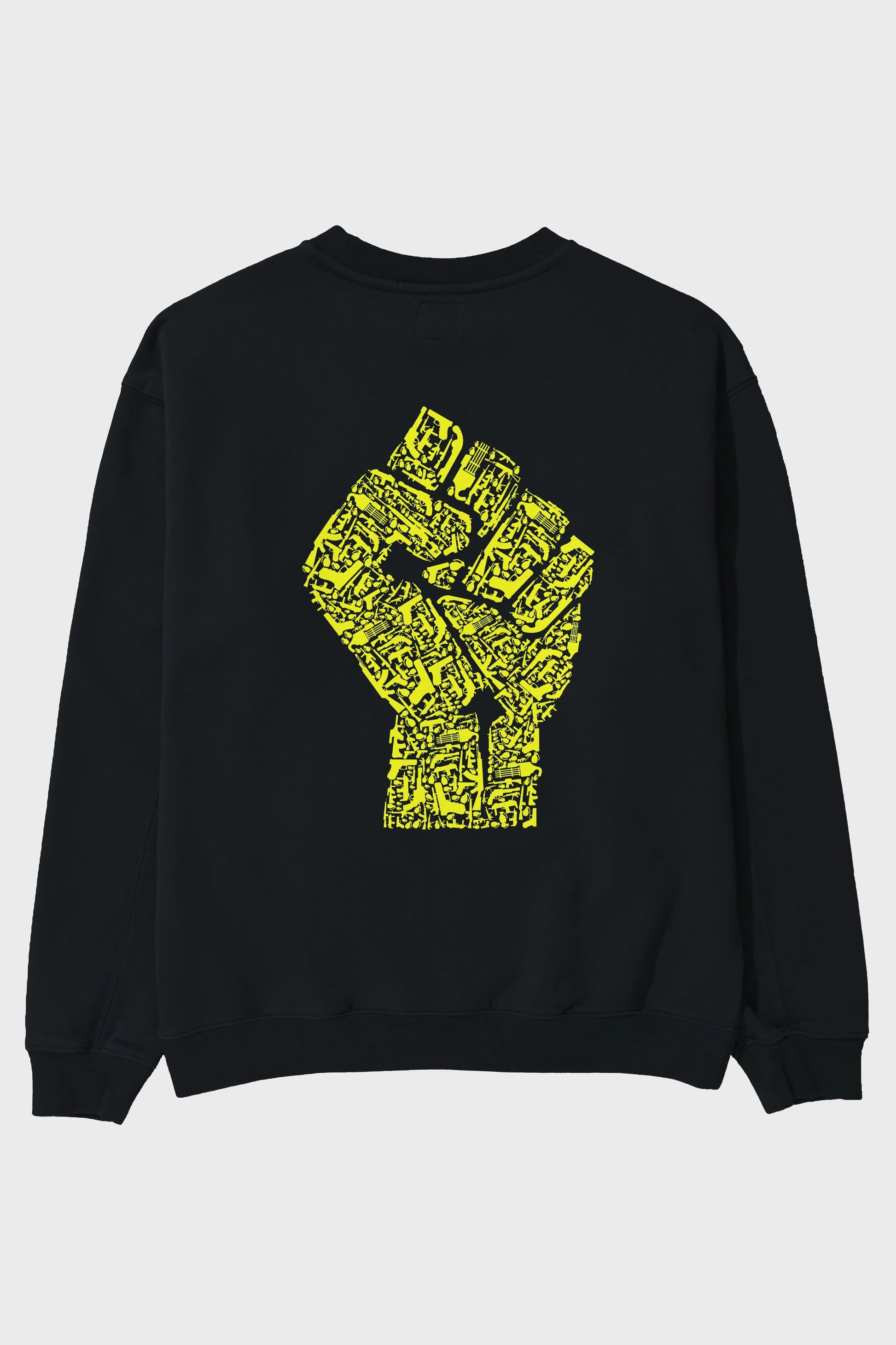 Hand Of Revolution Arka Baskılı Oversize Sweatshirt Erkek Kadın Unisex