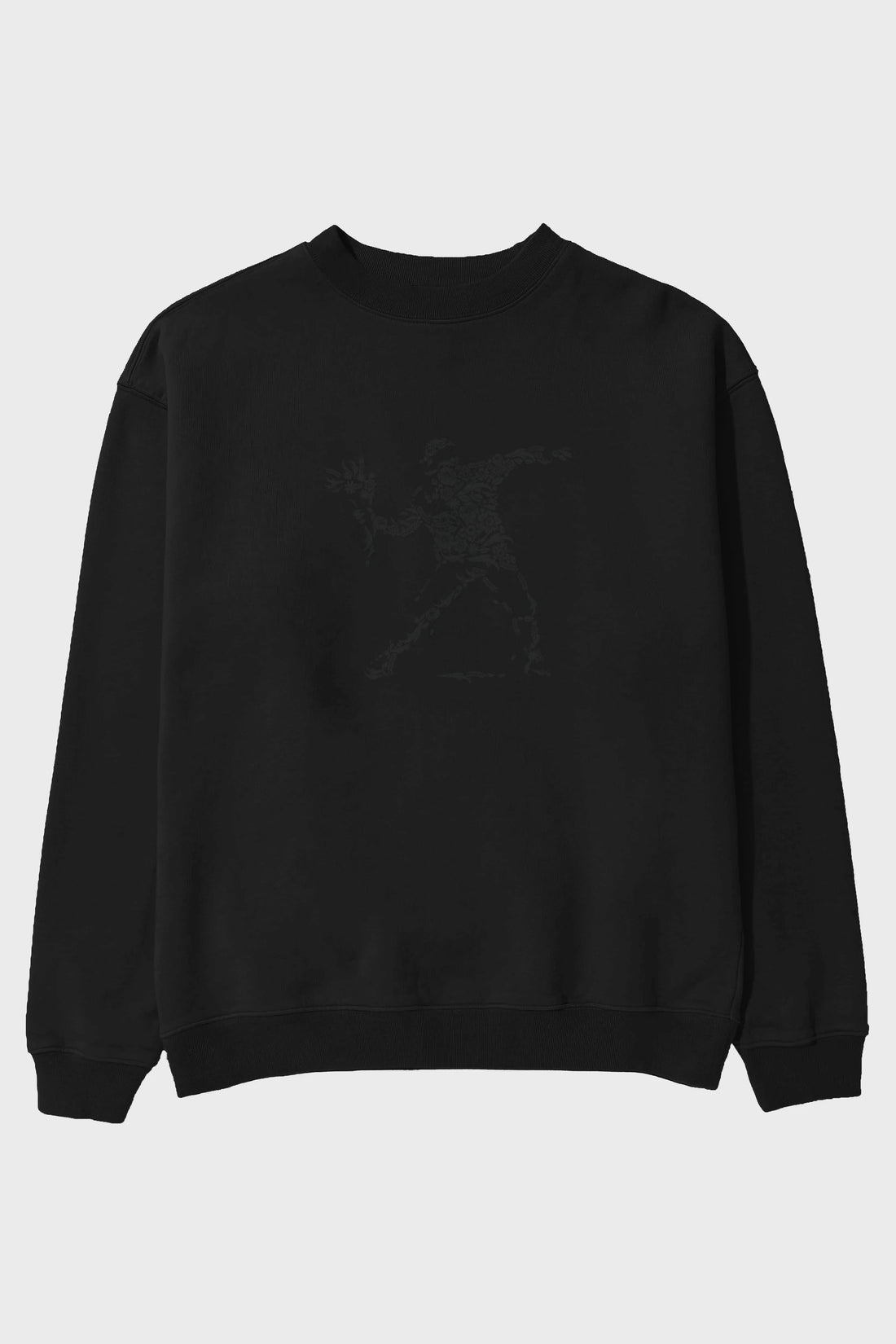 Flourish Vandalism Ön Baskılı Oversize Sweatshirt Erkek Kadın Unisex