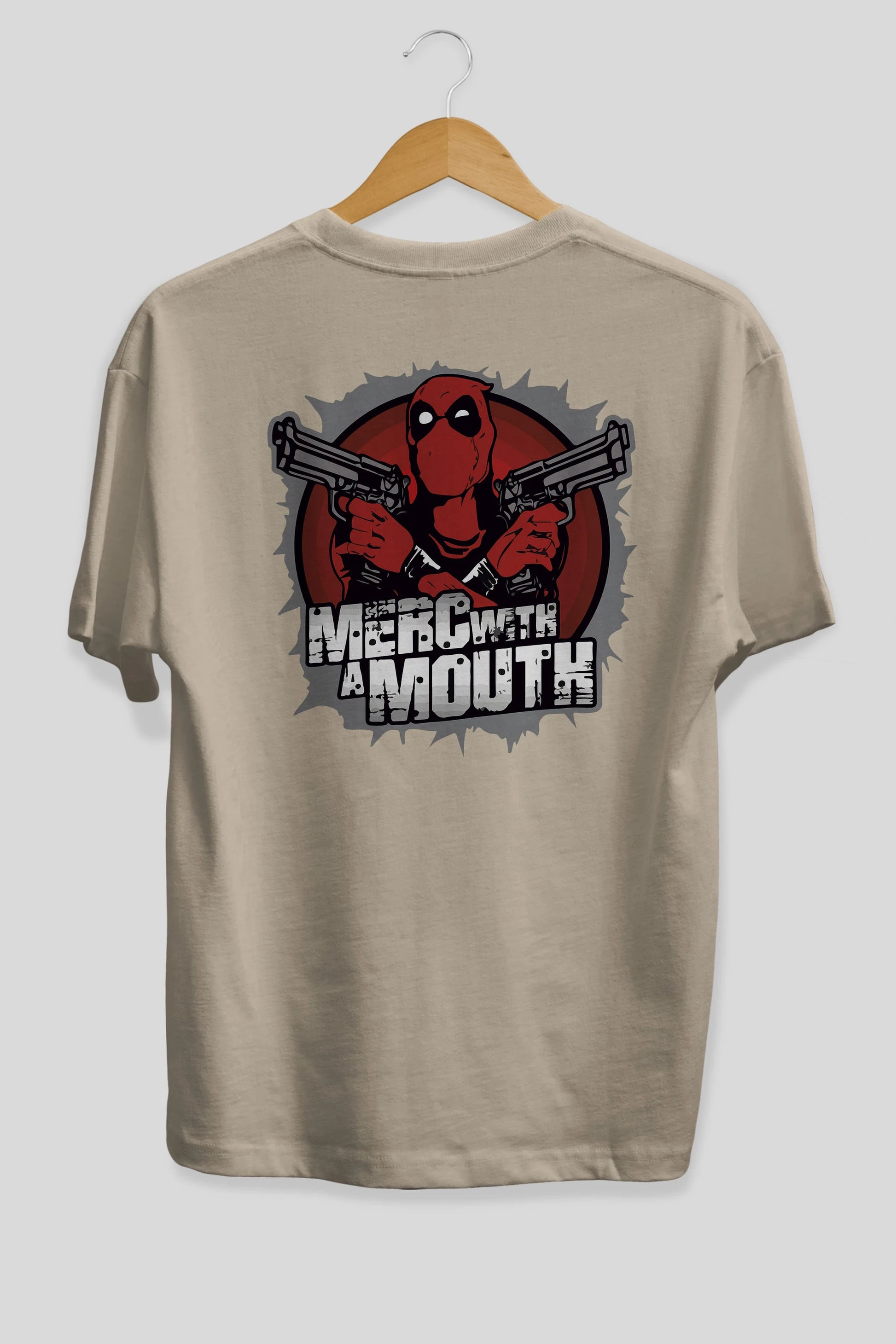 Deadpool (13) Arka Baskılı Oversize t-shirt Erkek Kadın Unisex %100 Pamuk Bisiklet Yaka tişort