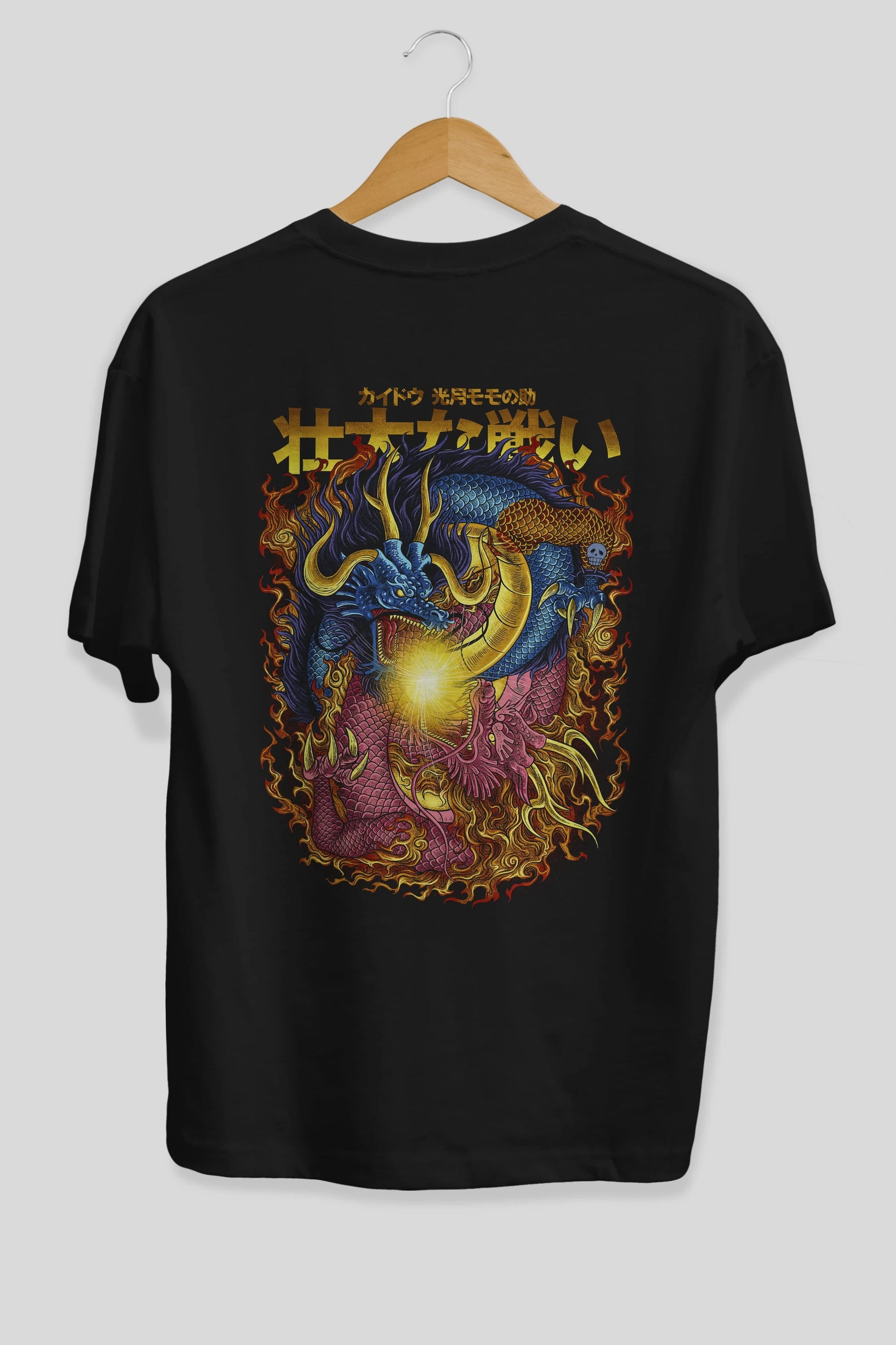 ONE PIECE (4) Anime Arka Baskılı Oversize t-shirt Erkek Kadın Unisex