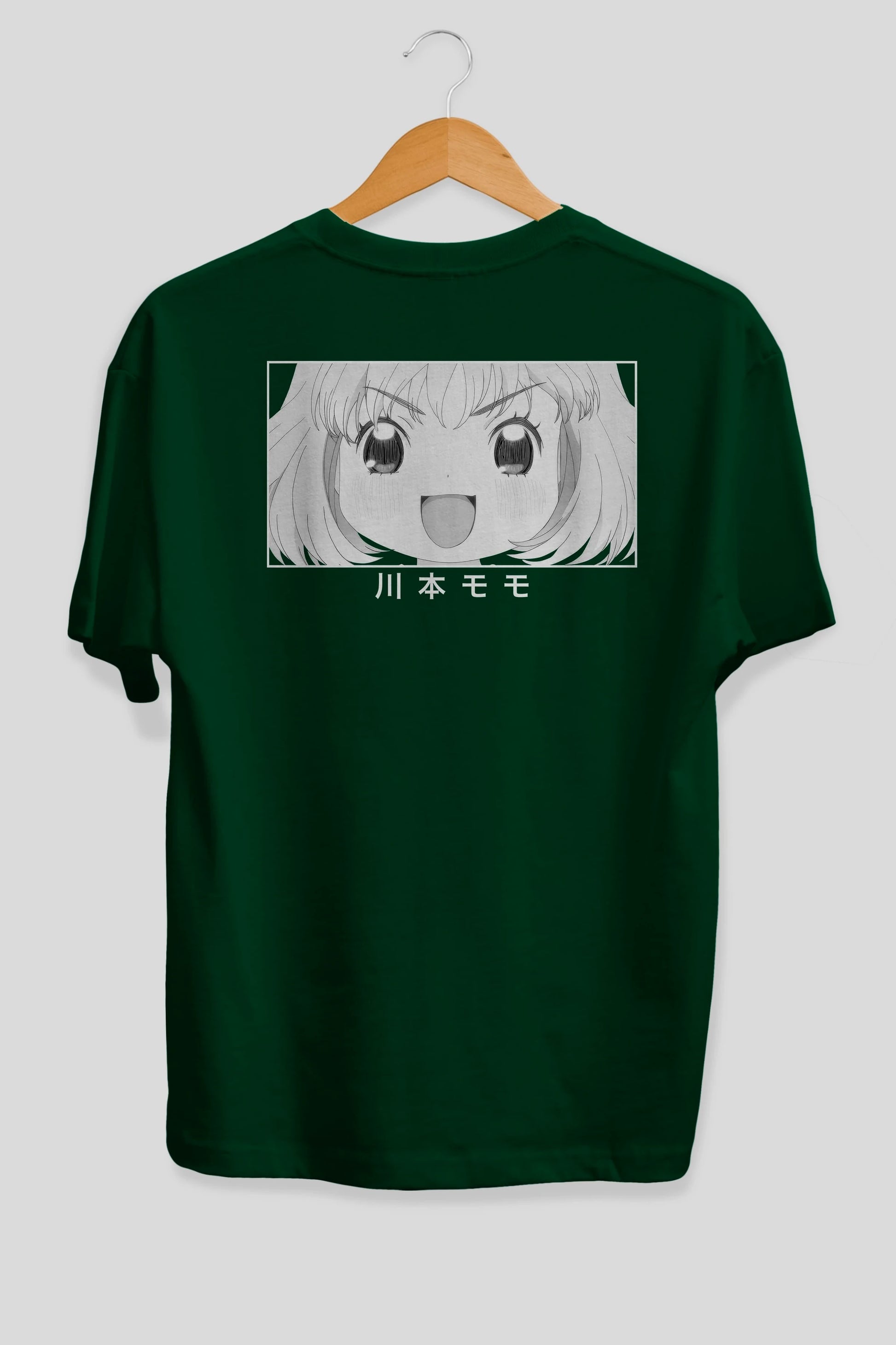 Momo Kawamoto 1 Anime Arka Baskılı Oversize t-shirt Erkek Kadın Unisex