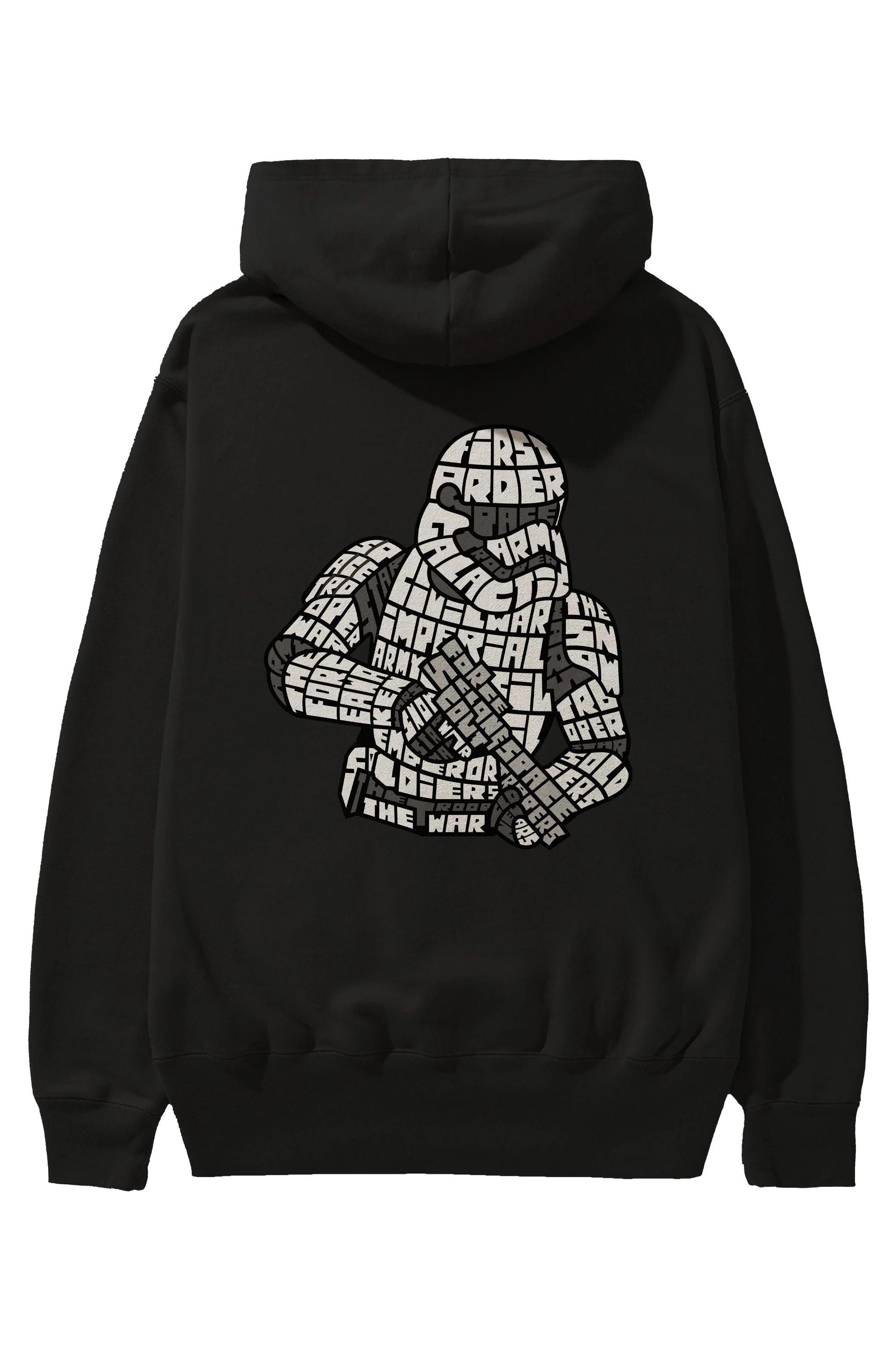 First Order Arka Baskılı Hoodie Oversize Kapüşonlu Sweatshirt Erkek Kadın Unisex