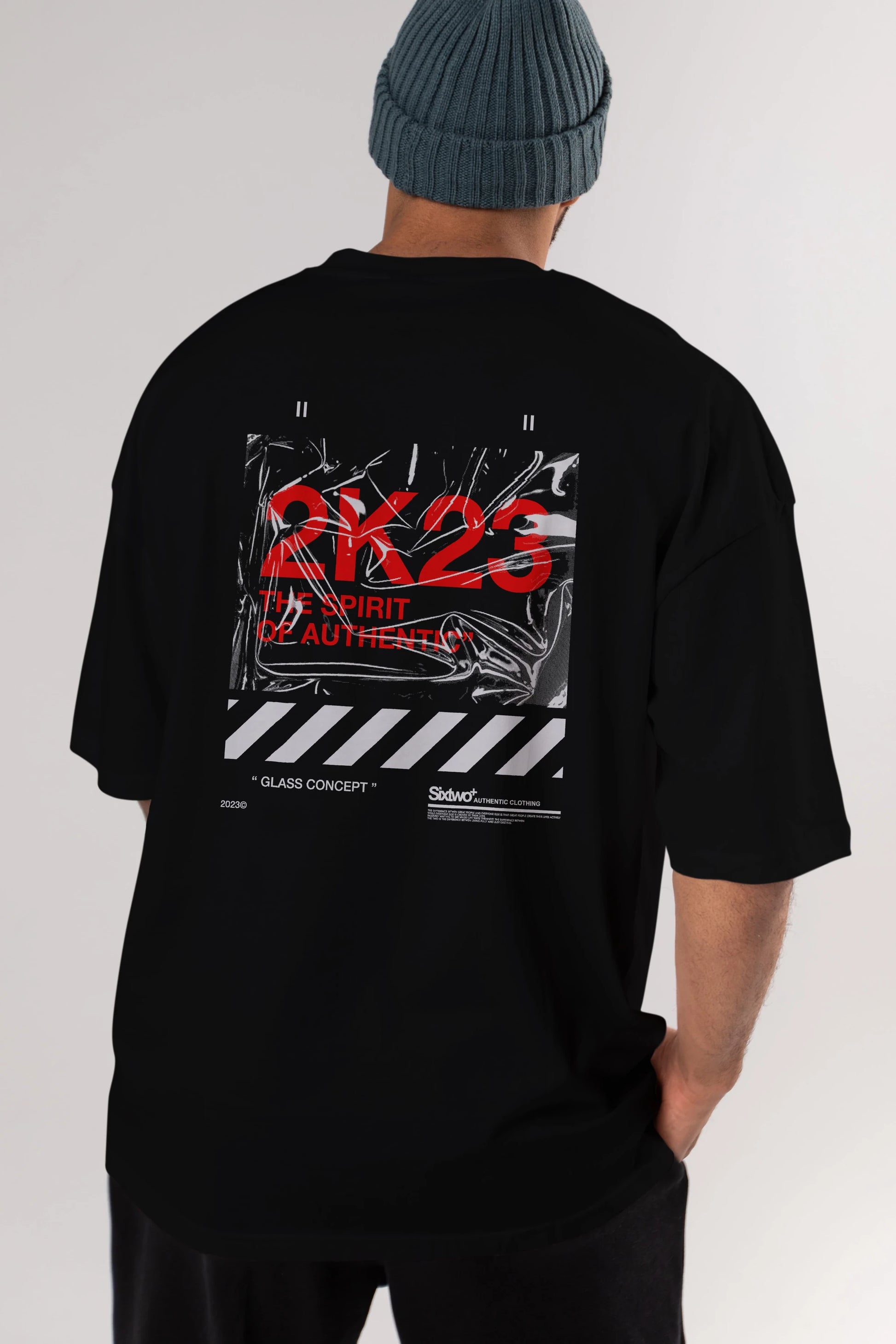 The Spirit Arka Baskılı Oversize t-shirt Erkek Kadın Unisex