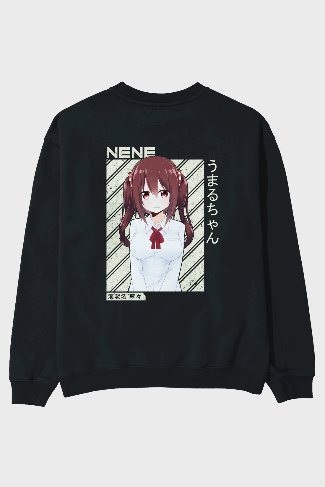 Nene Ebina 1 Anime Arka Baskılı Oversize Sweatshirt Erkek Kadın Unisex