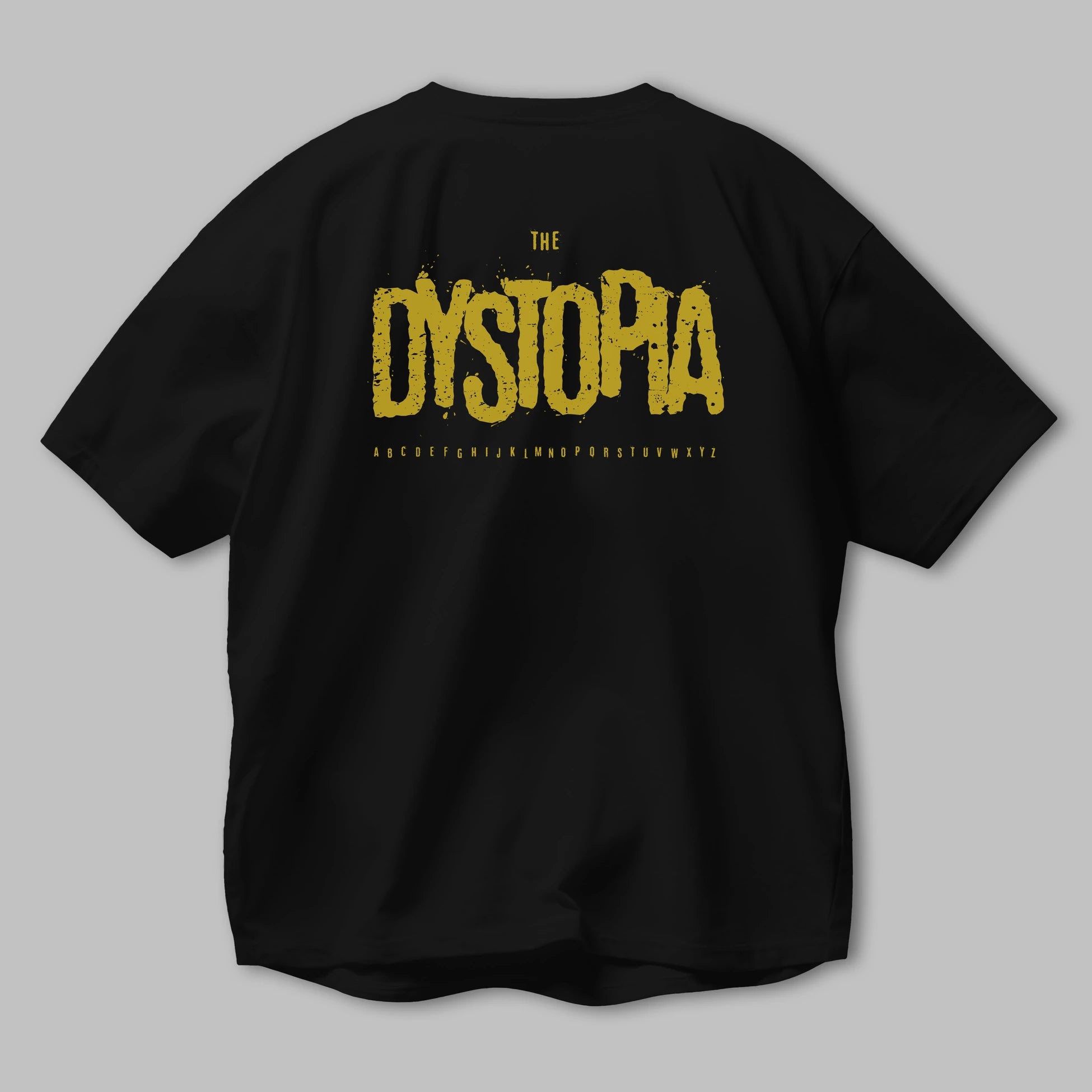 The Dystopia Arka Baskılı Oversize t-shirt Erkek Kadın Unisex