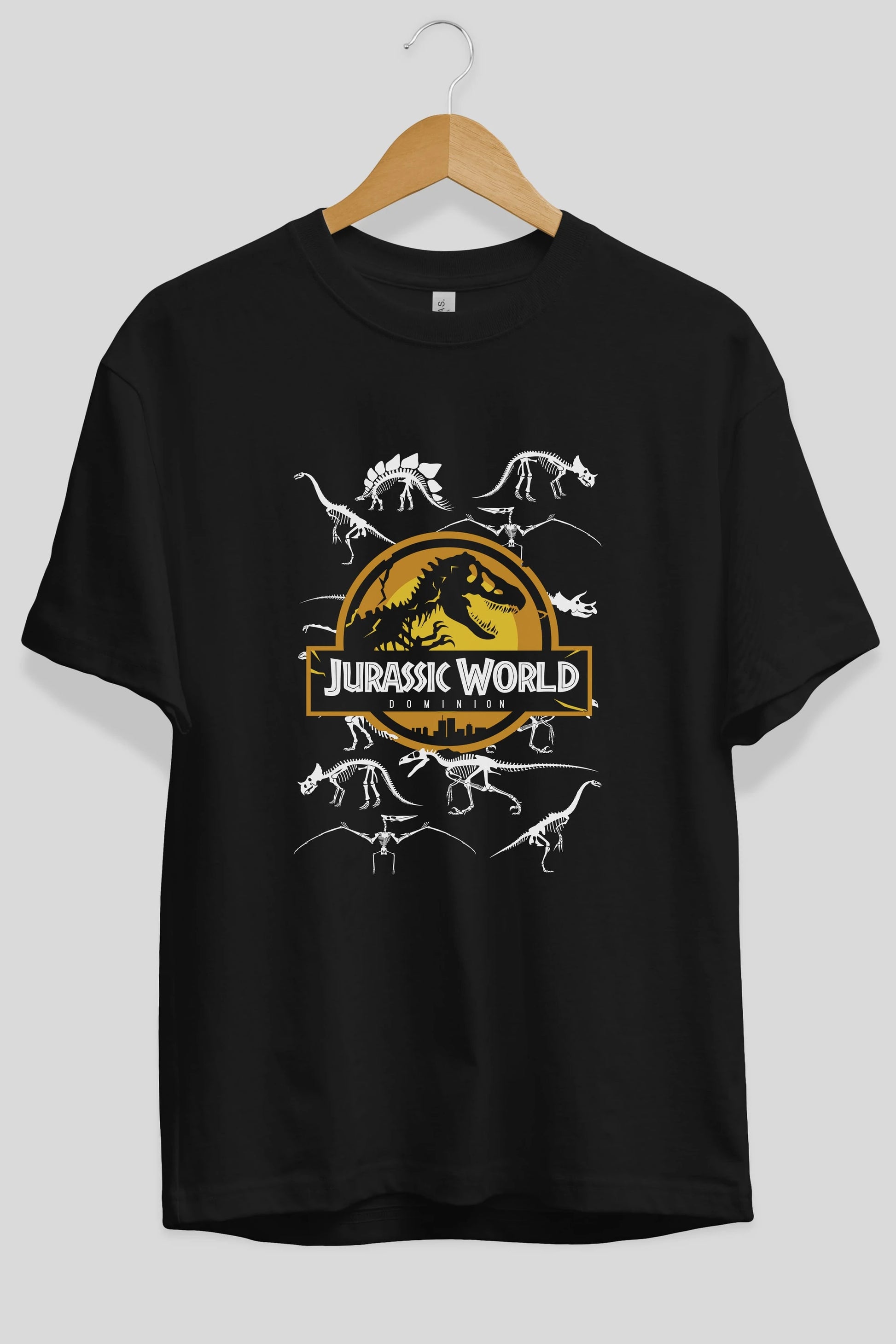 Jurassic Park (5) Ön Baskılı Oversize t-shirt Erkek Kadın Unisex %100 Pamuk Bisiklet Yaka tişort
