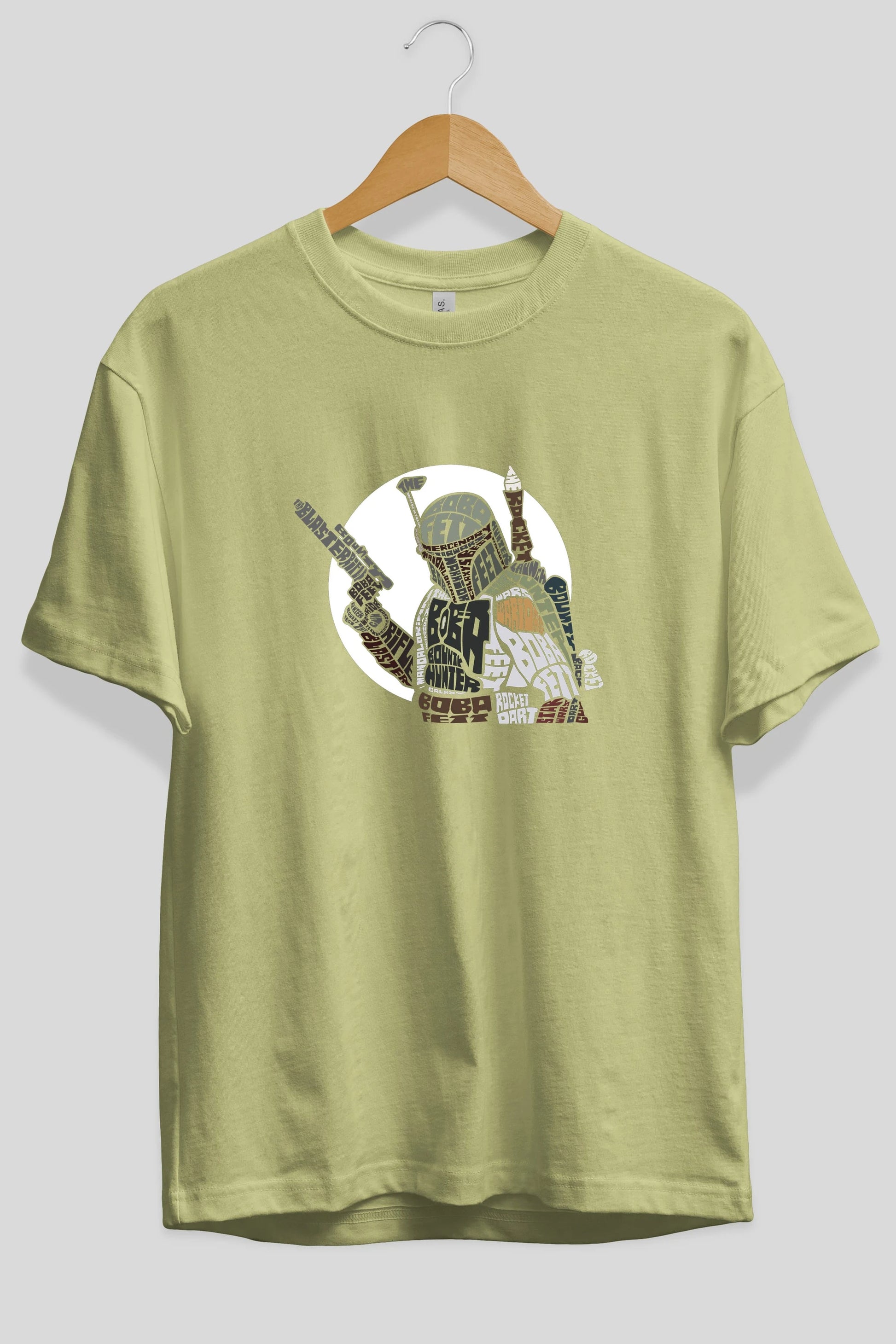 Boba Fett Ön Baskılı Oversize t-shirt %100 pamuk Erkek Kadın Unisex