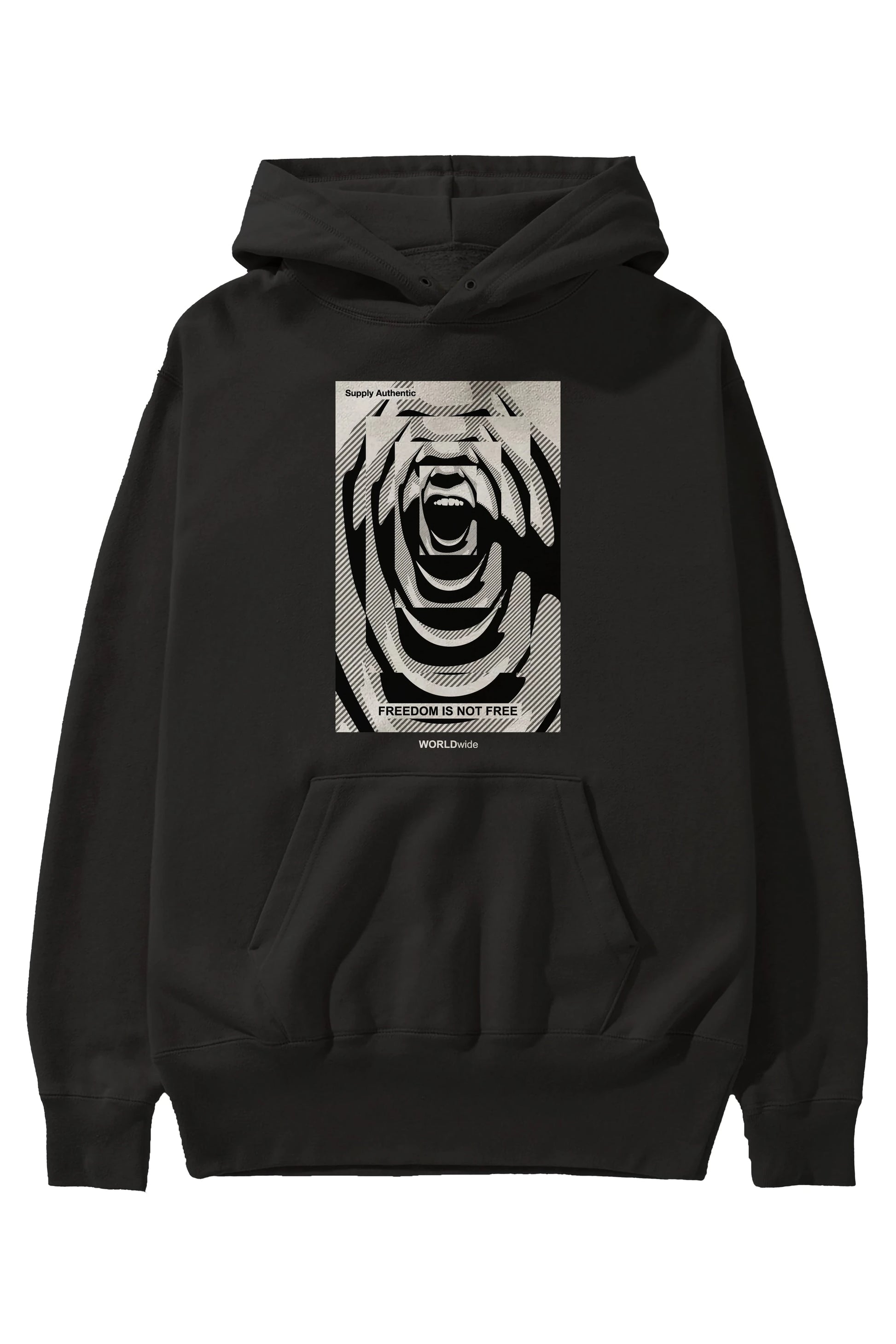 Freedom is Not Free 2 Ön Baskılı Hoodie Oversize Kapüşonlu Sweatshirt Erkek Kadın Unisex