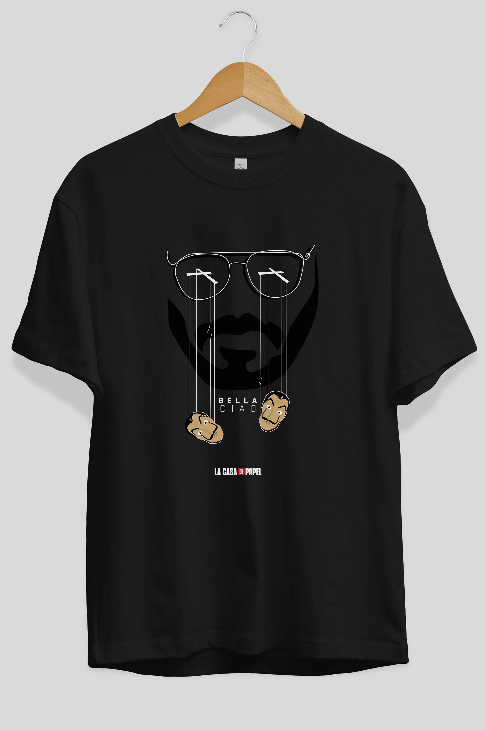 La Casa De Papel (11) Ön Baskılı Oversize t-shirt Erkek Kadın Unisex %100 Pamuk Bisiklet Yaka tişort
