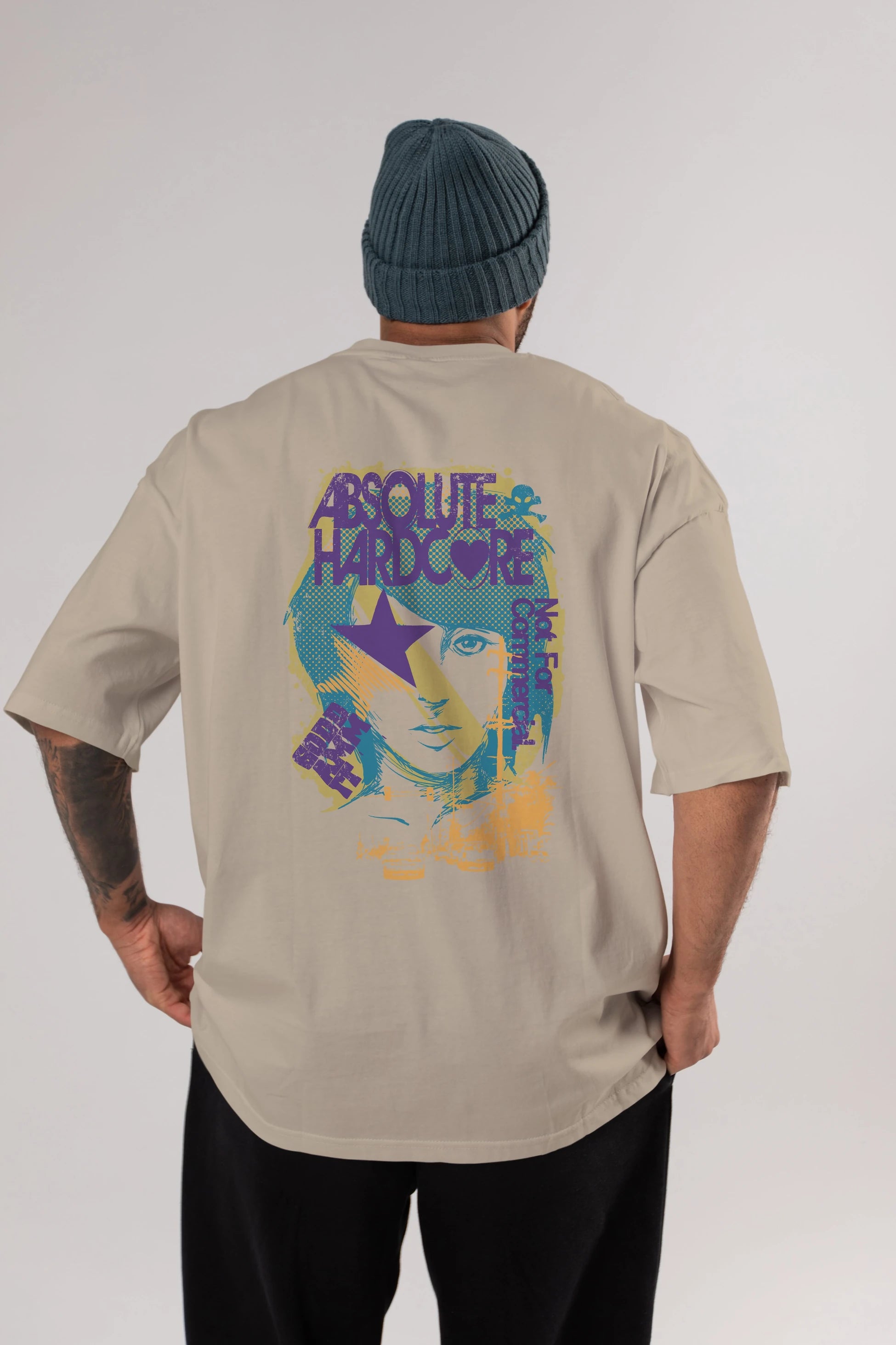 Absolute Hardcore Arka Baskılı Oversize t-shirt Erkek Kadın Unisex