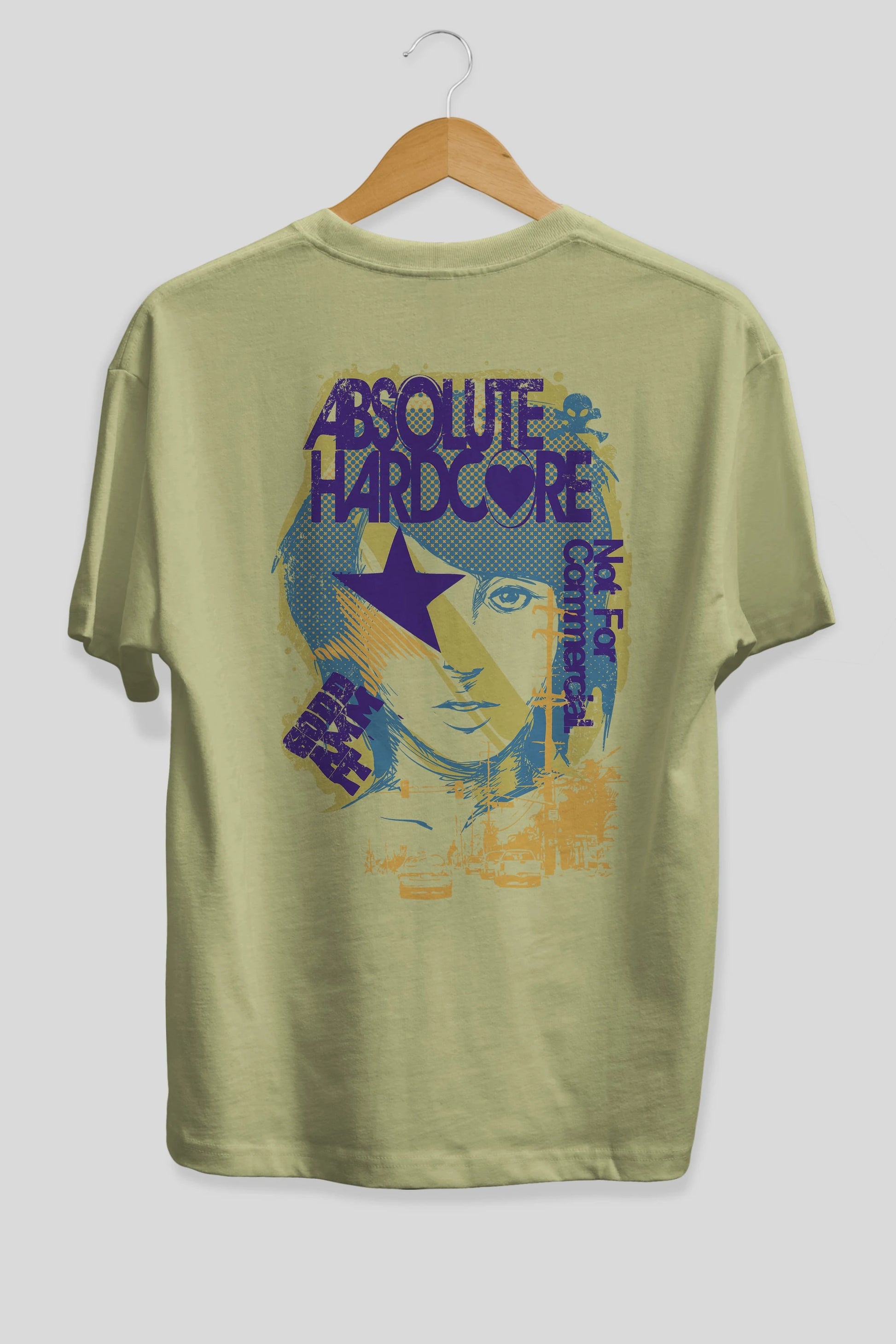 Absolute Hardcore Arka Baskılı Oversize t-shirt Erkek Kadın Unisex