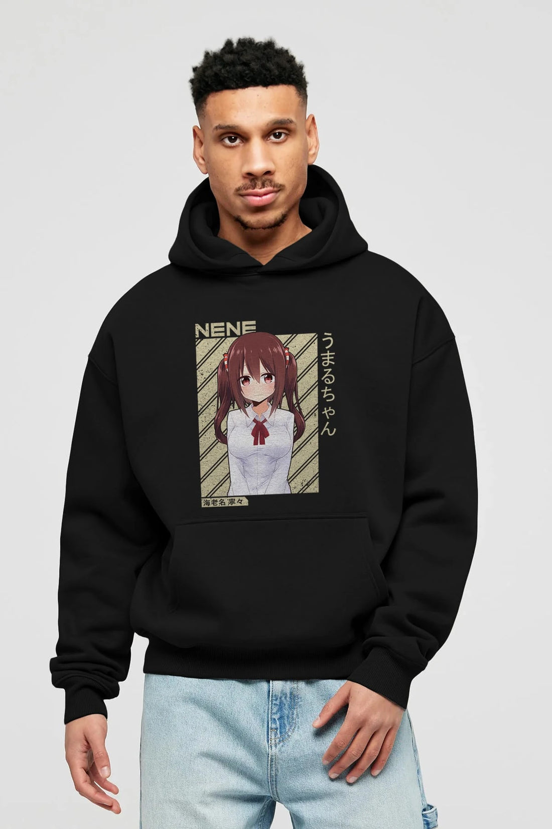 Nene Ebina 1 Anime Ön Baskılı Hoodie Oversize Kapüşonlu Sweatshirt Erkek Kadın Unisex