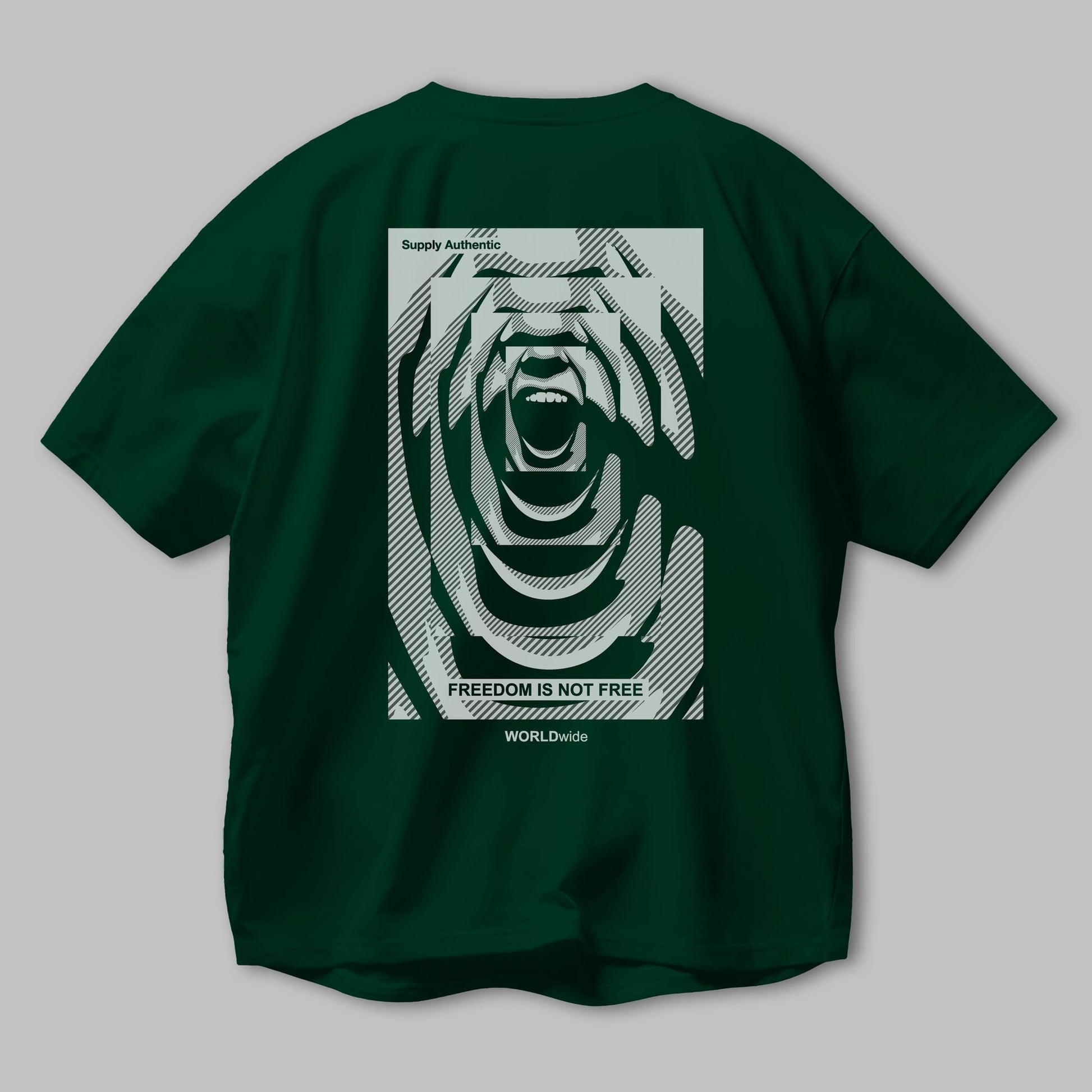 Freedom is Not Free 2 Arka Baskılı Oversize t-shirt Erkek Kadın Unisex