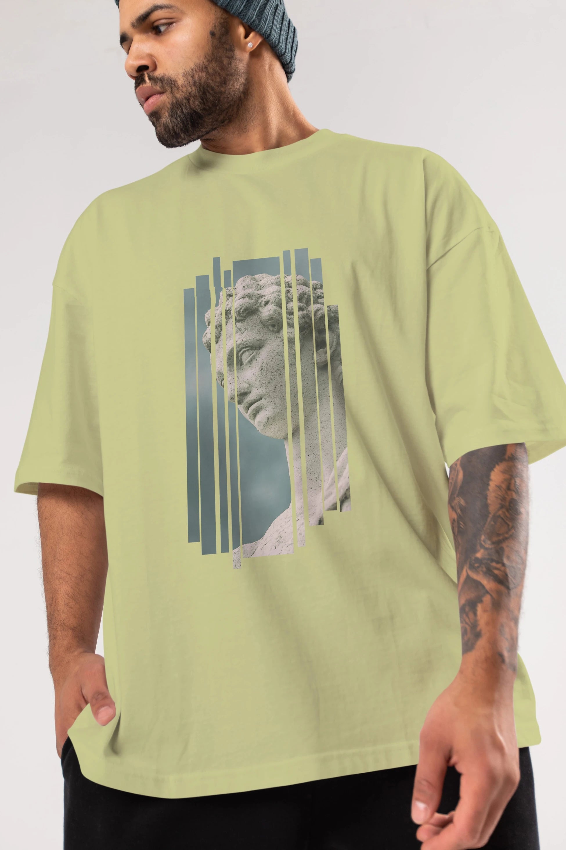 Aesthetic Sculpture Art Ön Baskılı Oversize t-shirt Erkek Kadın Unisex