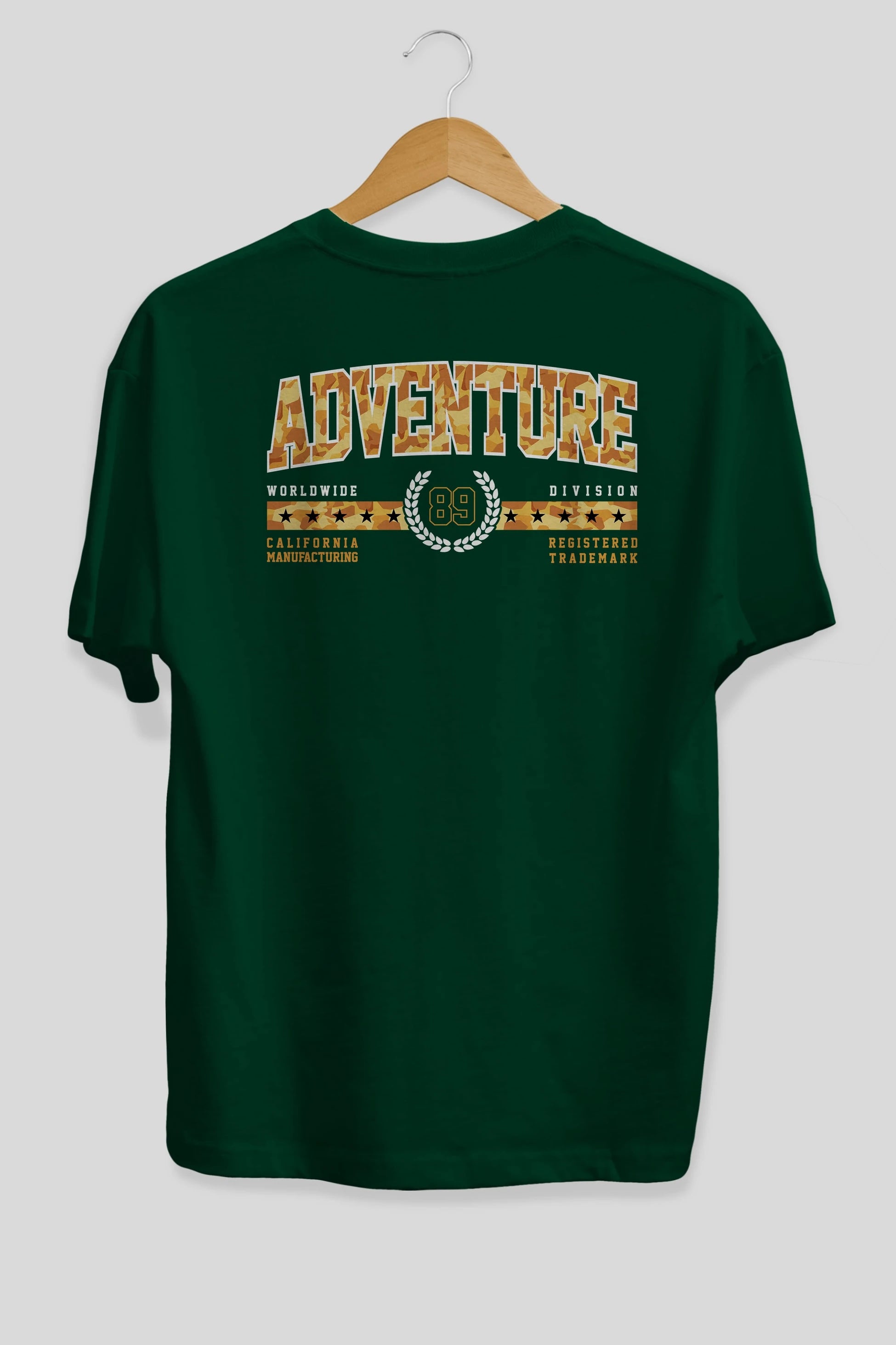 Adventure Arka Baskılı Oversize t-shirt Erkek Kadın Unisex