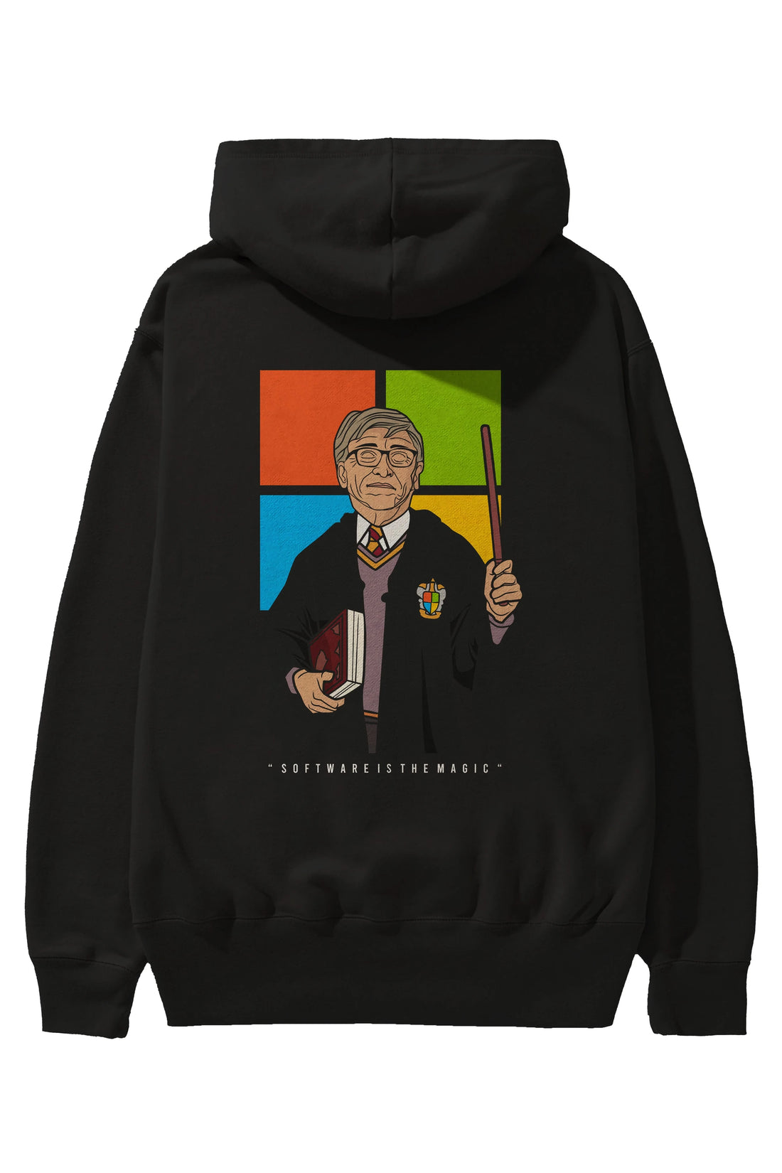 Harry Potter Gates Arka Baskılı Hoodie Oversize Kapüşonlu Sweatshirt Erkek Kadın Unisex