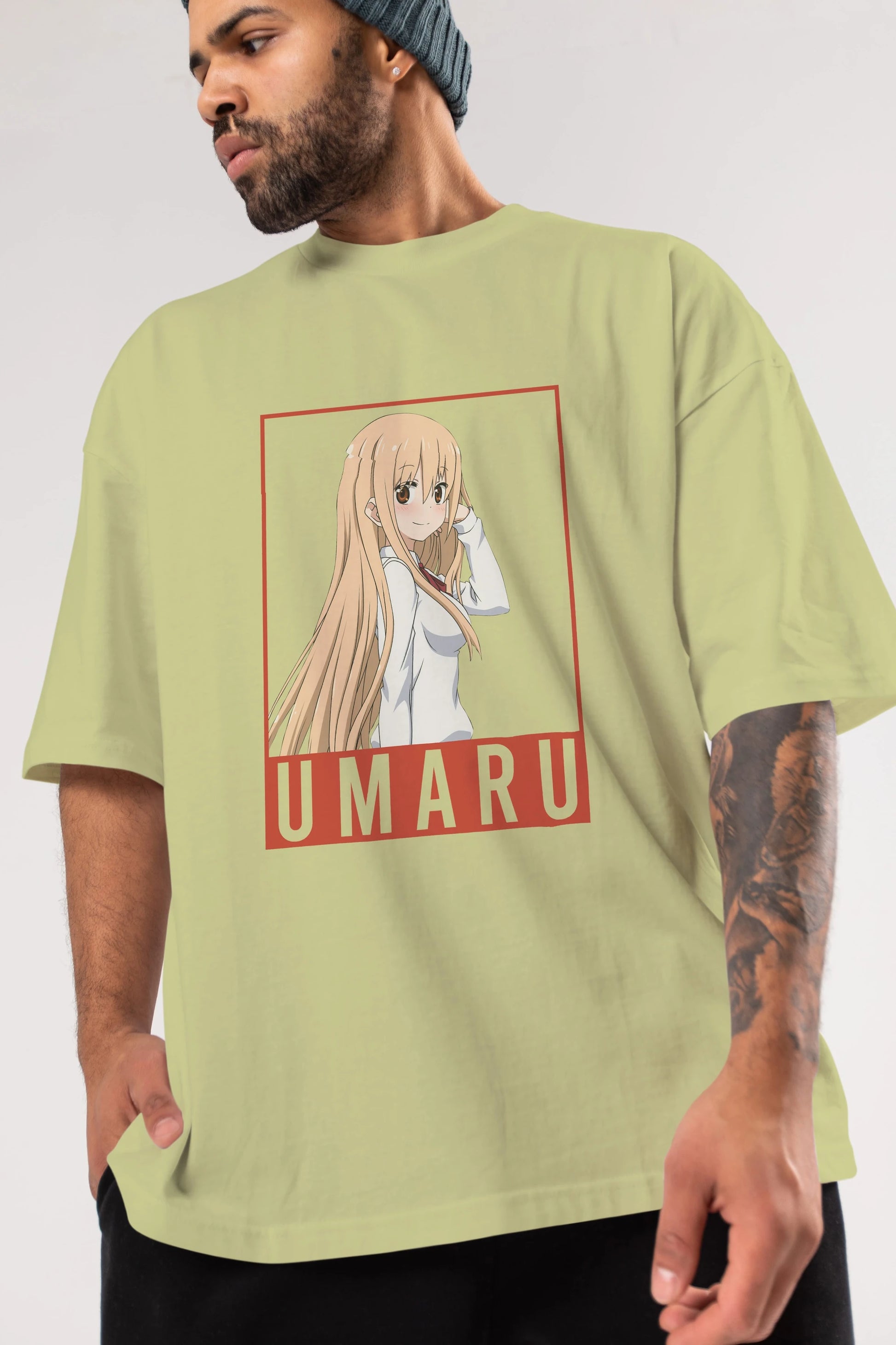 Umaru Doma 2 (2) Anime Ön Baskılı Oversize t-shirt %100 pamuk Erkek Kadın Unisex