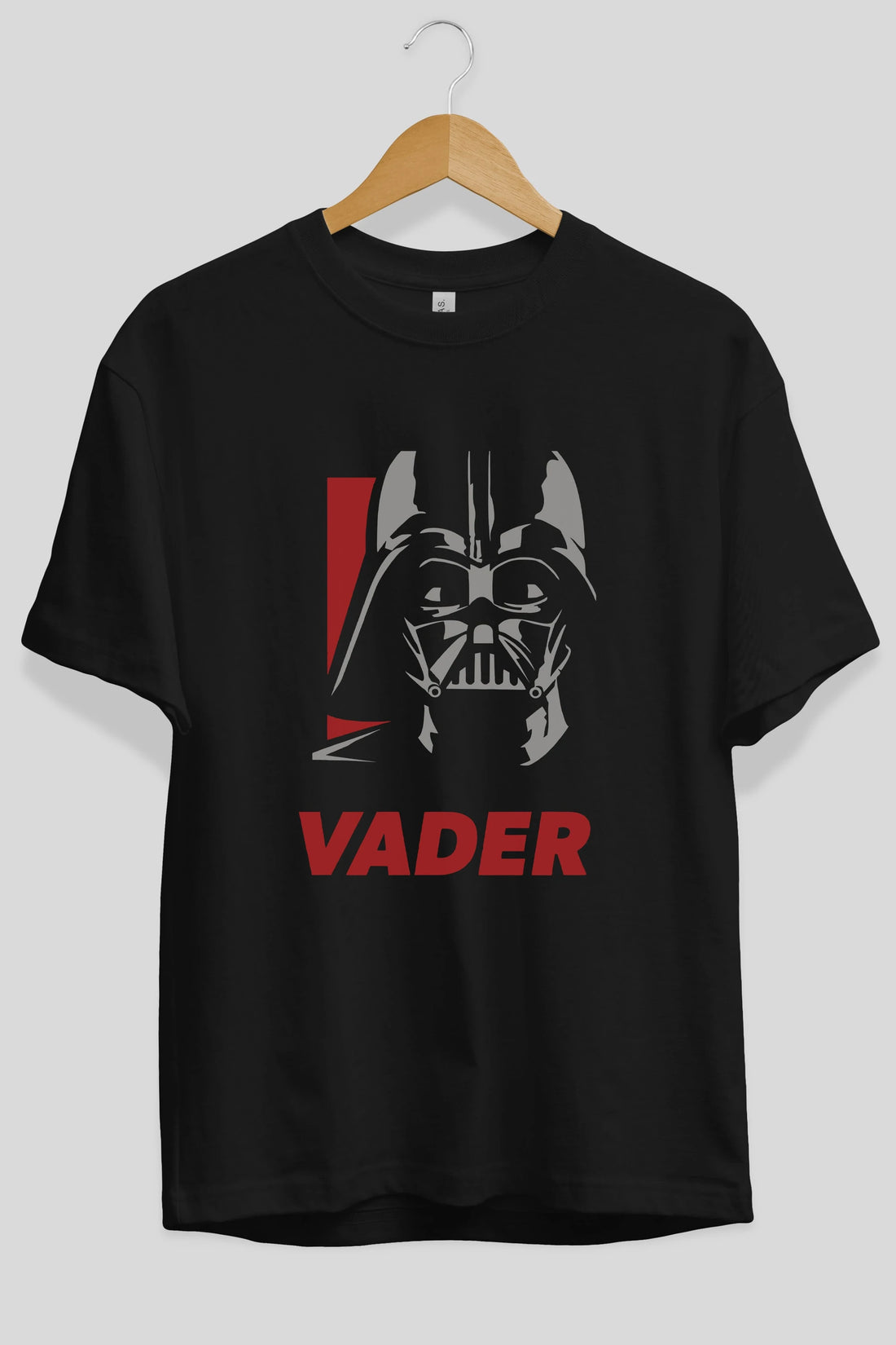 Darth Vader Ön Baskılı Oversize t-shirt Erkek Kadın Unisex %100 Pamuk Bisiklet Yaka tişort
