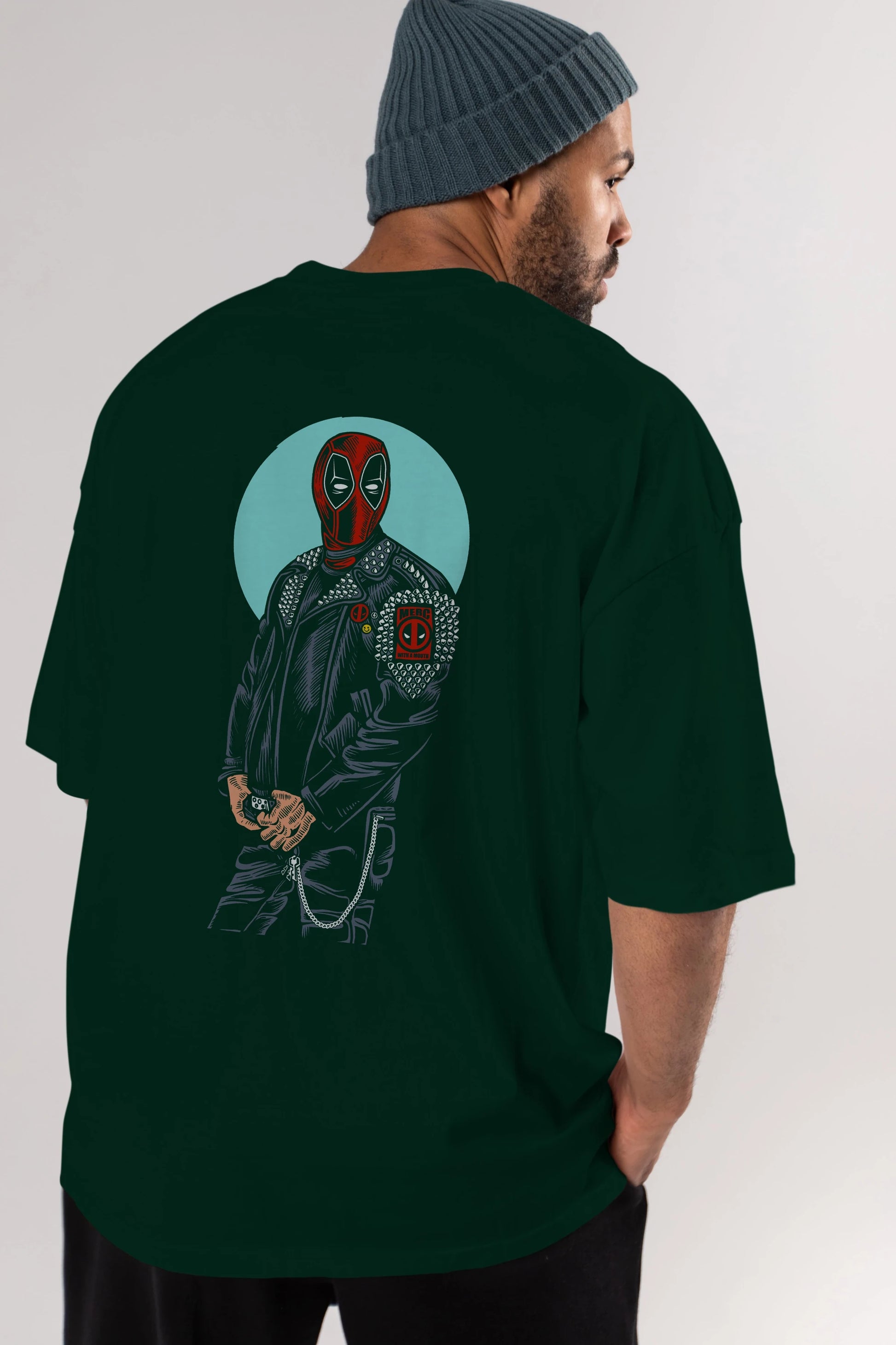 Rebeliion Mercenary Arka Baskılı Oversize t-shirt Erkek Kadın Unisex %100 Pamuk