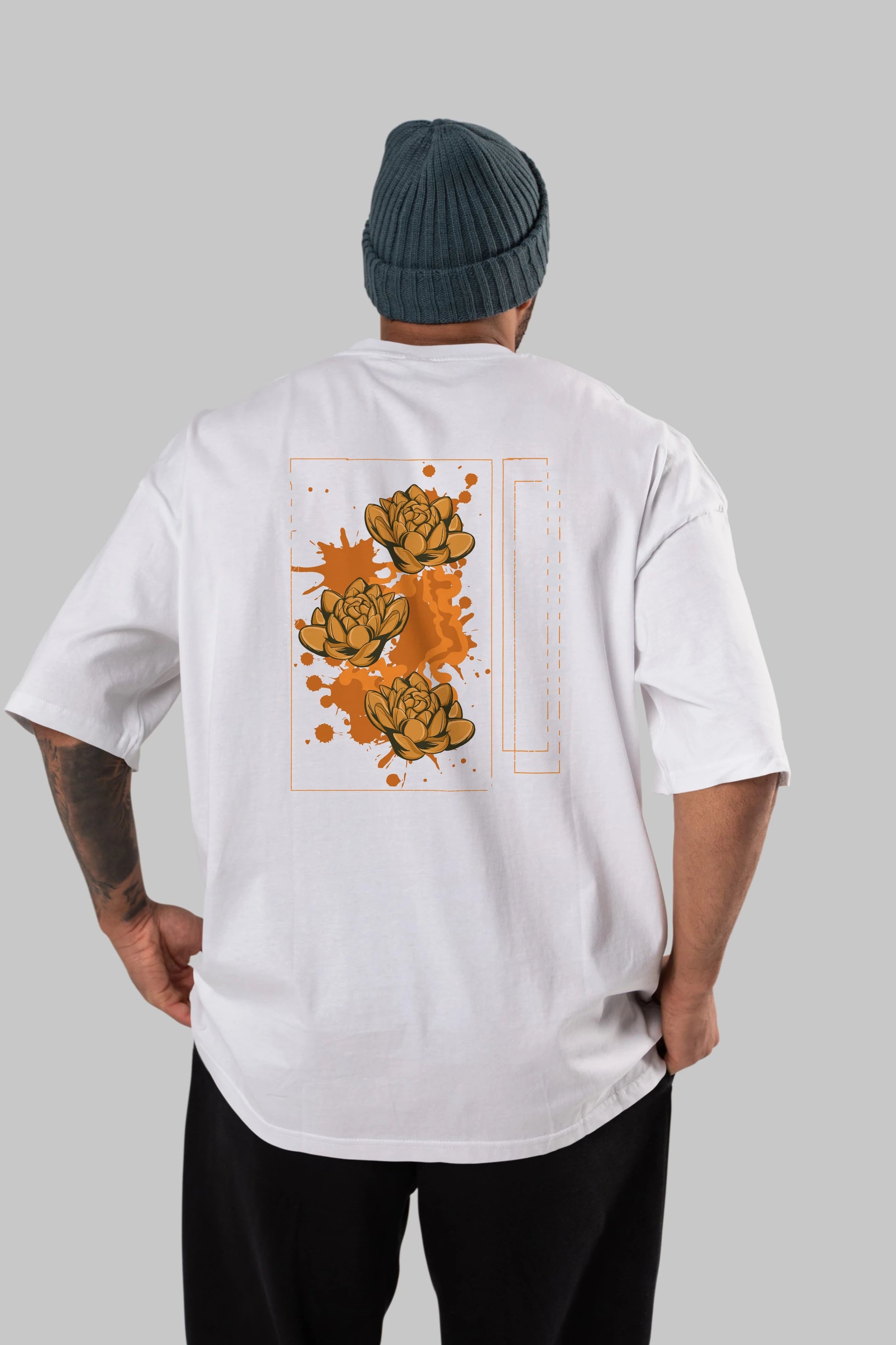 Incandescent Arka Baskılı Oversize t-shirt Erkek Kadın Unisex
