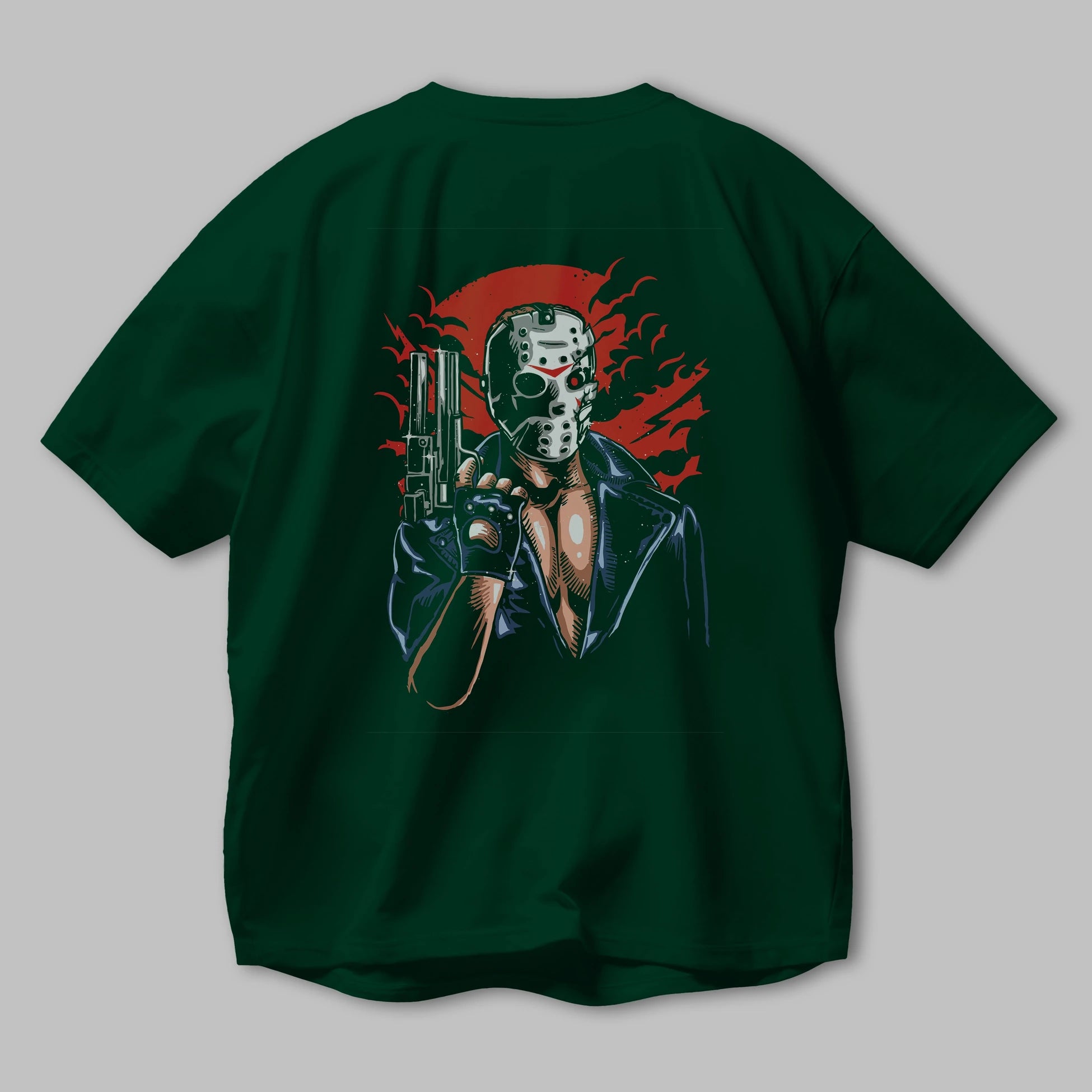 Jason Will Be Back Arka Baskılı Oversize t-shirt Erkek Kadın Unisex %100 Pamuk