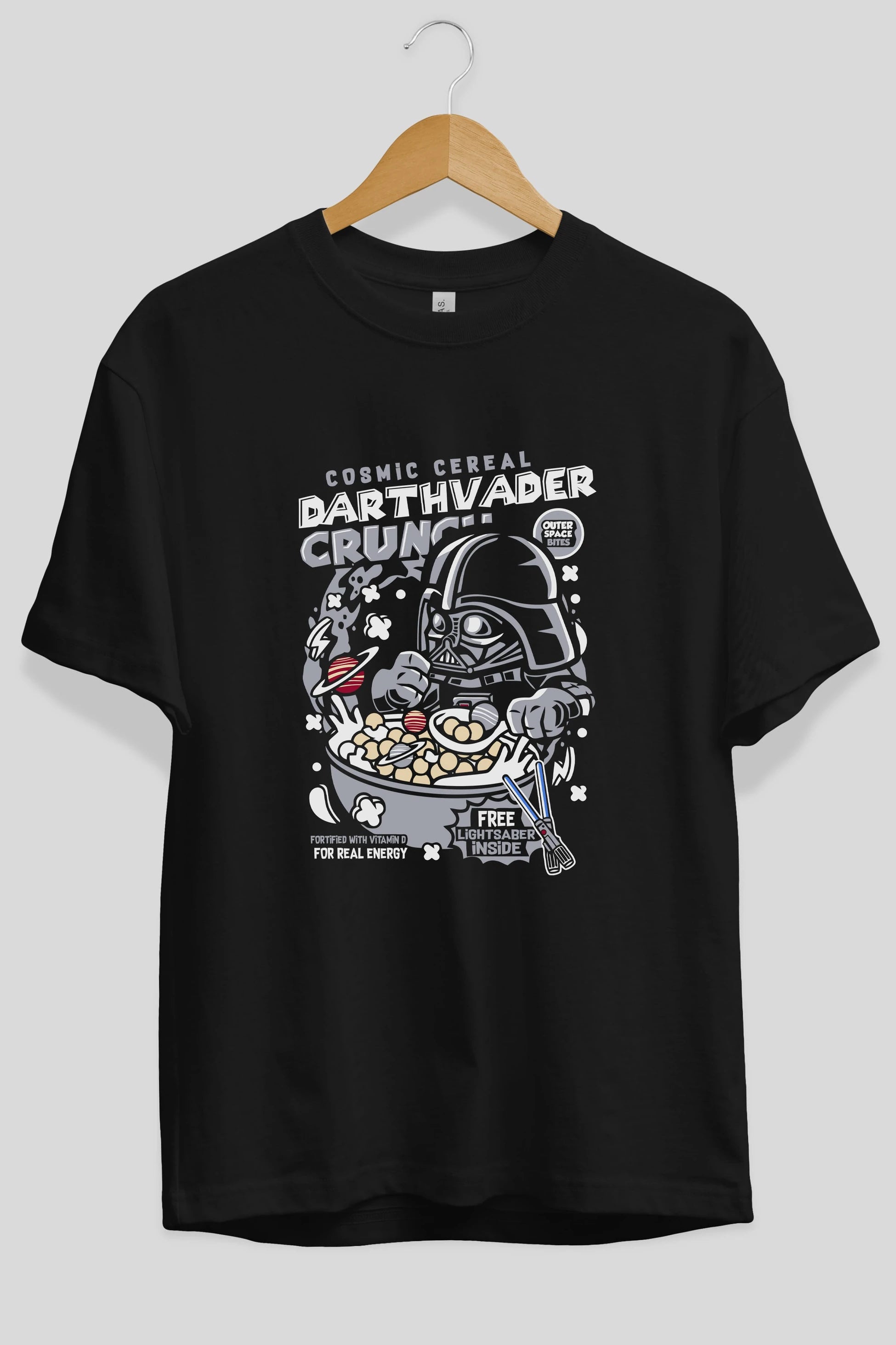 Darth Vader (2) Ön Baskılı Oversize t-shirt Erkek Kadın Unisex %100 Pamuk Bisiklet Yaka tişort