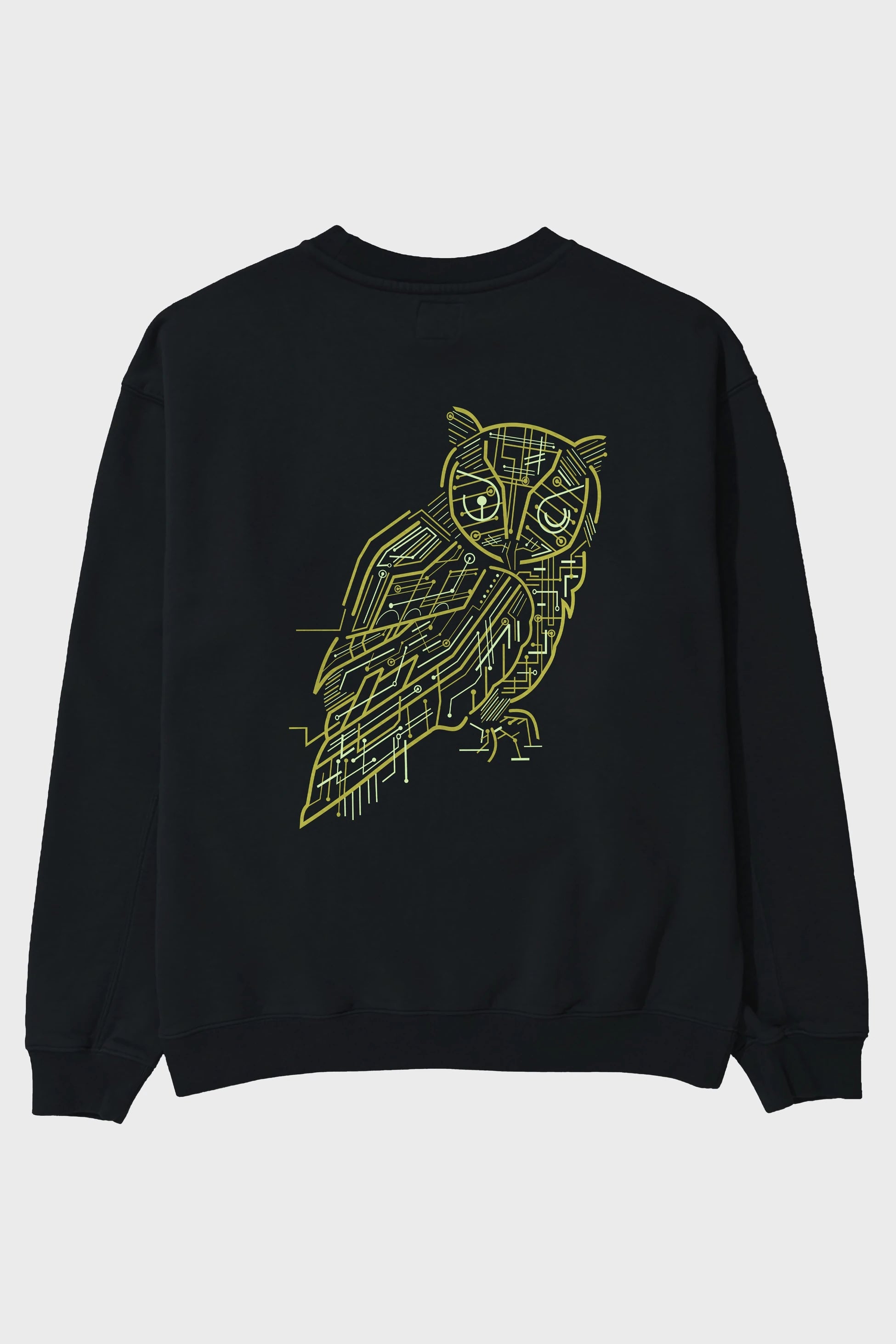 Electrical Owl Arka Baskılı Oversize Sweatshirt Erkek Kadın Unisex